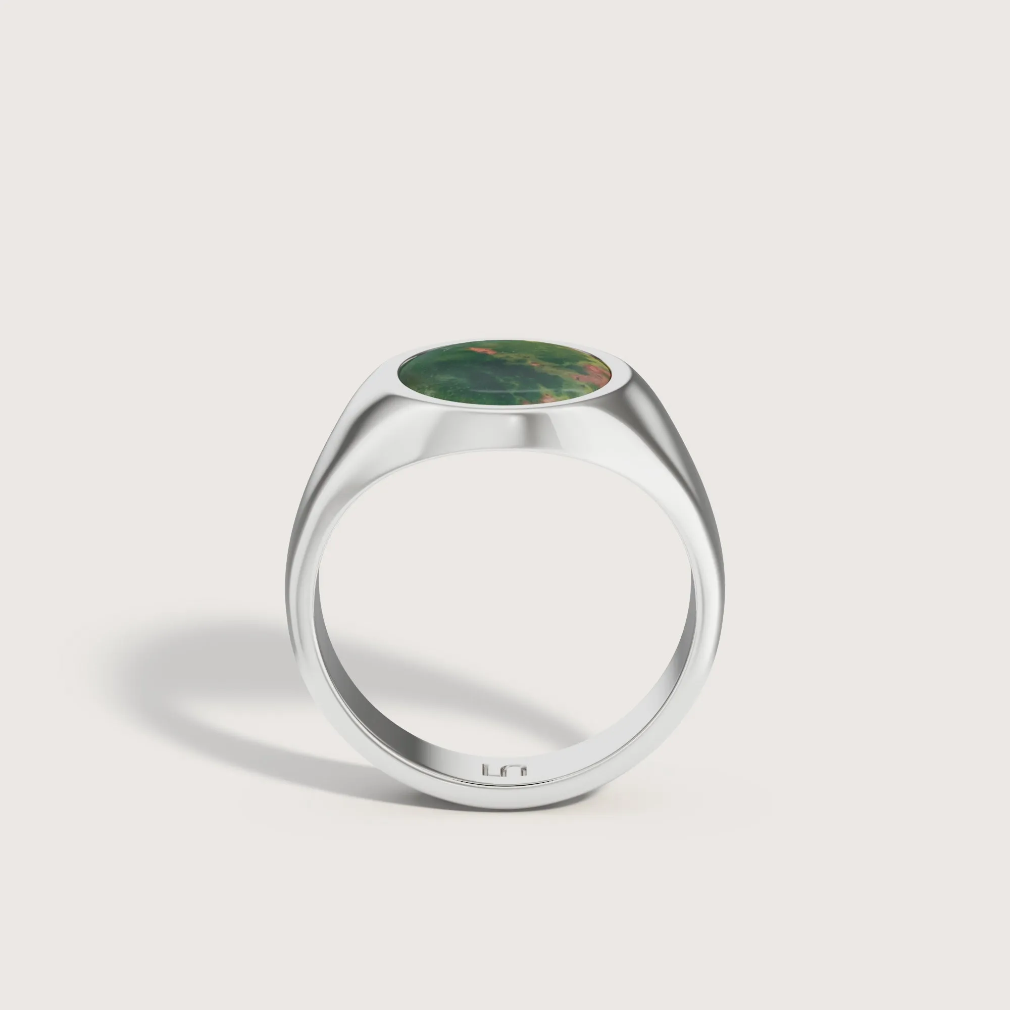 Heritage Bloodstone Oval Signet Ring