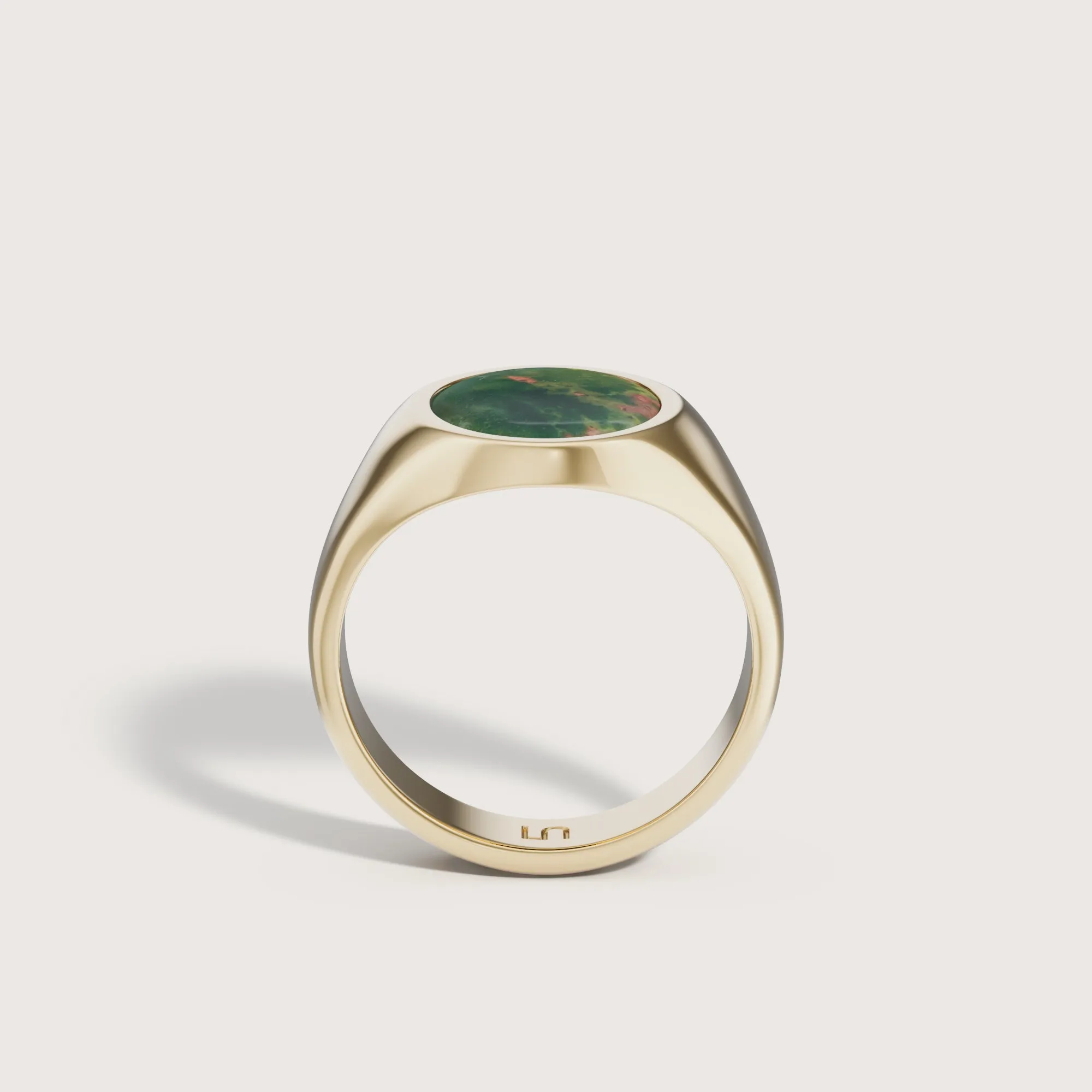 Heritage Bloodstone Oval Signet Ring