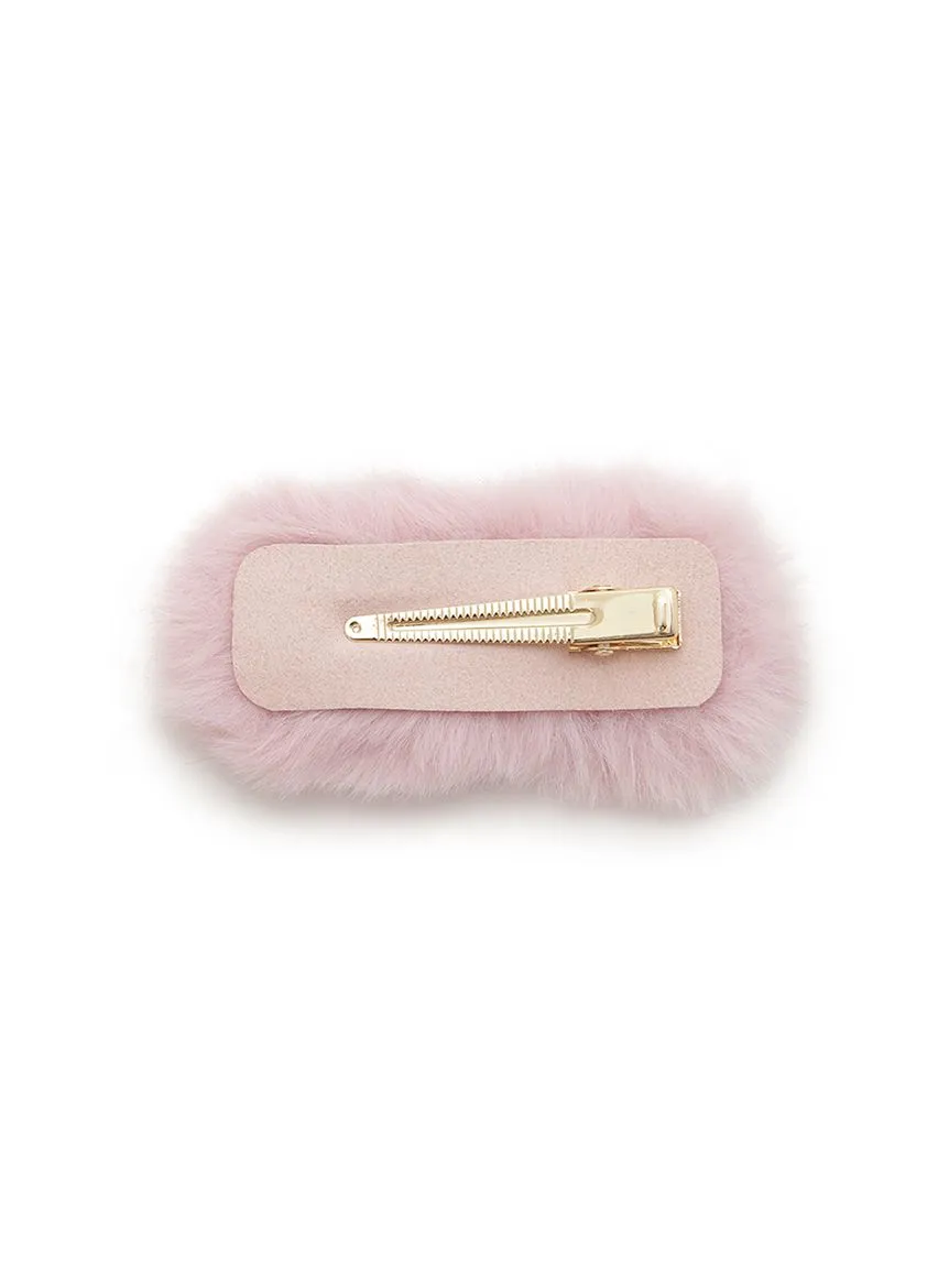 HOLIDAY Fur Hairpin