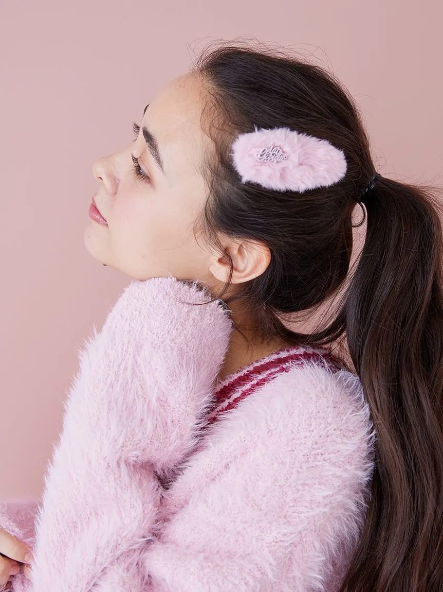 HOLIDAY Fur Hairpin