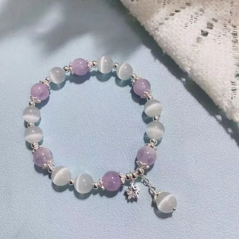 Imitation Cat Eye Crystal Butterfly Bracelet