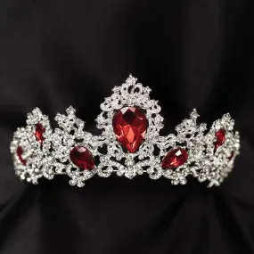 Imogen's Tiara in Red & Silver