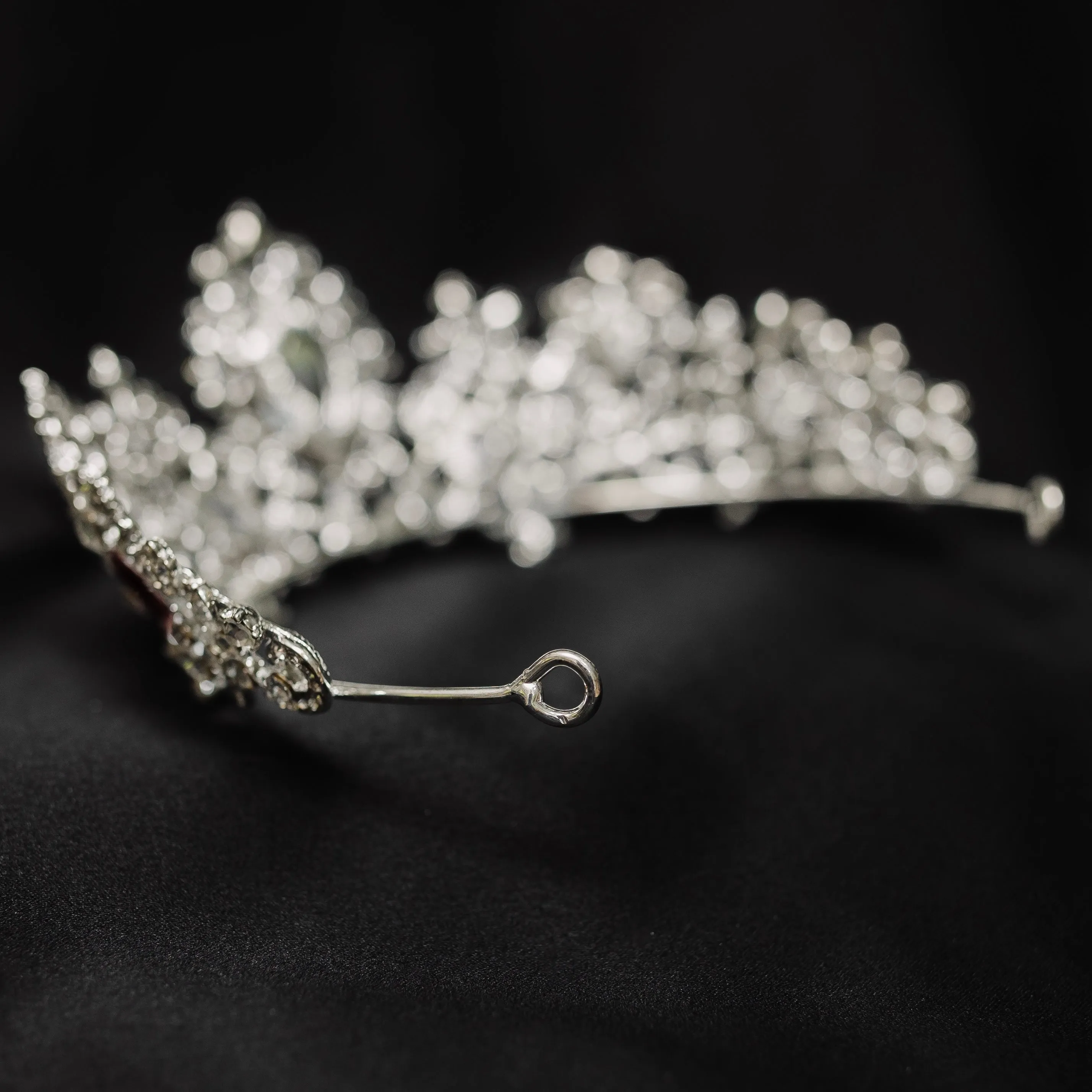 Imogen's Tiara in Red & Silver