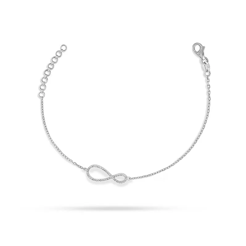 Infinity Round Diamond Bracelet