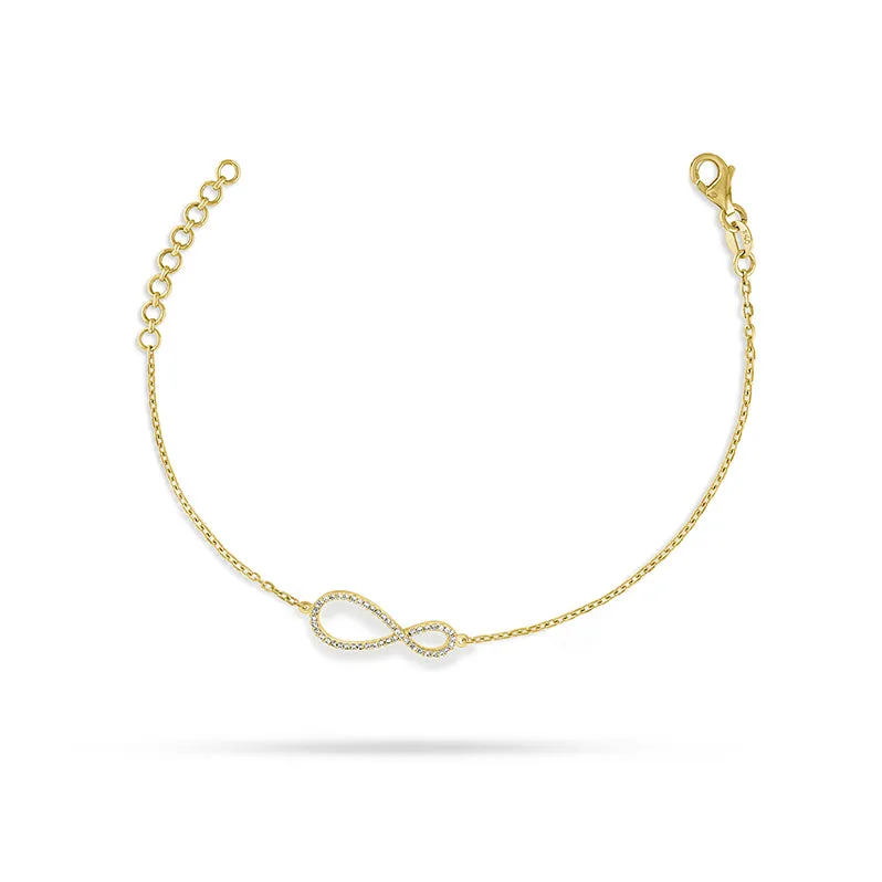 Infinity Round Diamond Bracelet