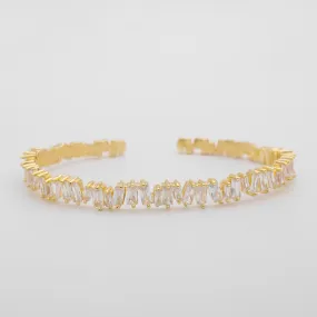 Jada Baguette CZ Bracelet Thin | Gold