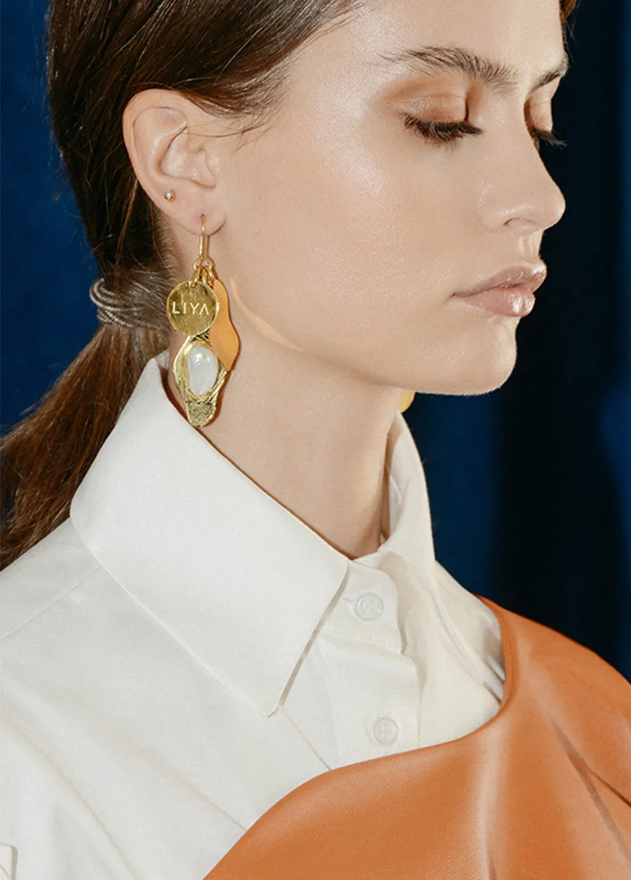 JELLYFISH EARRINGS WITH PEARL