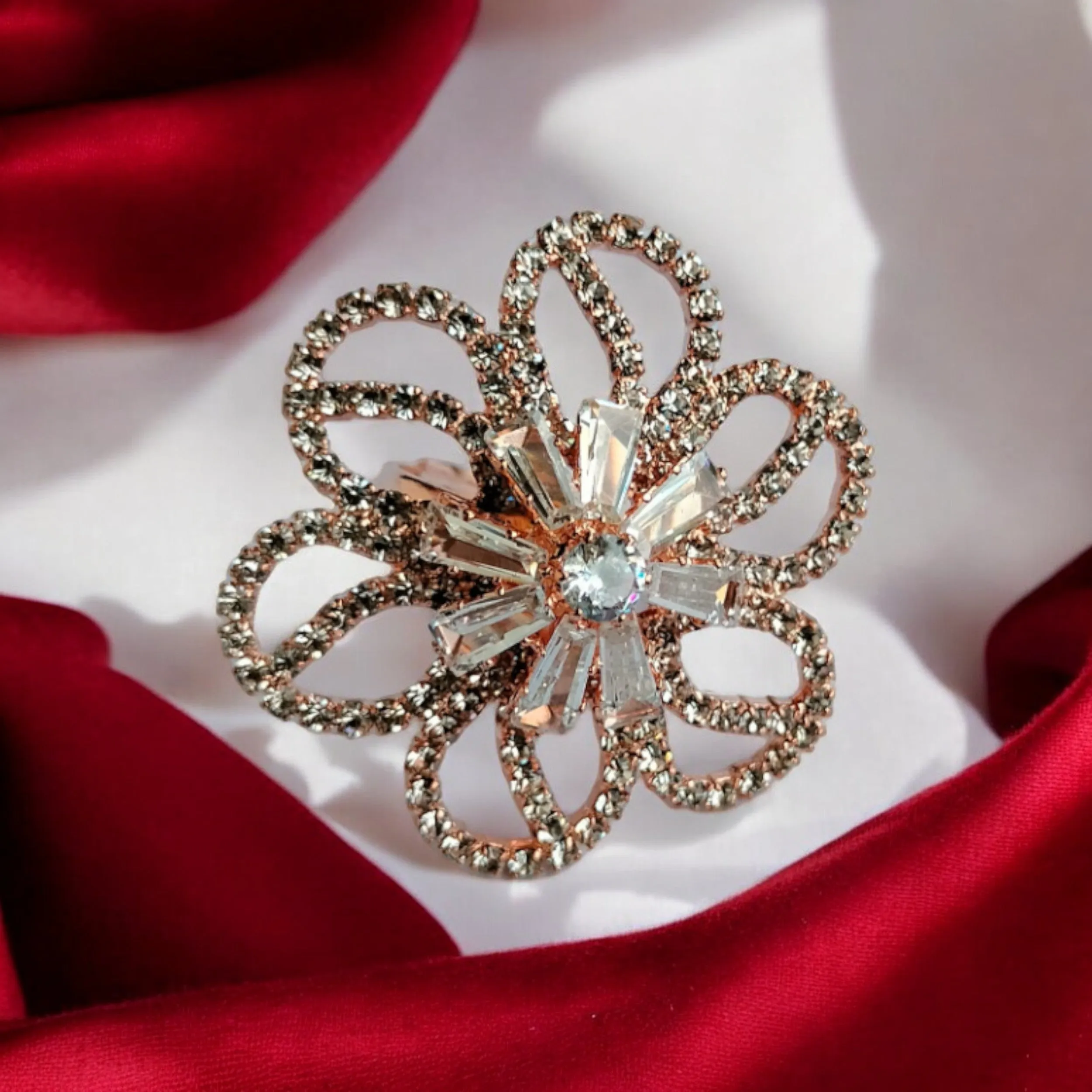 Jewelestia Floral Radiance Ring