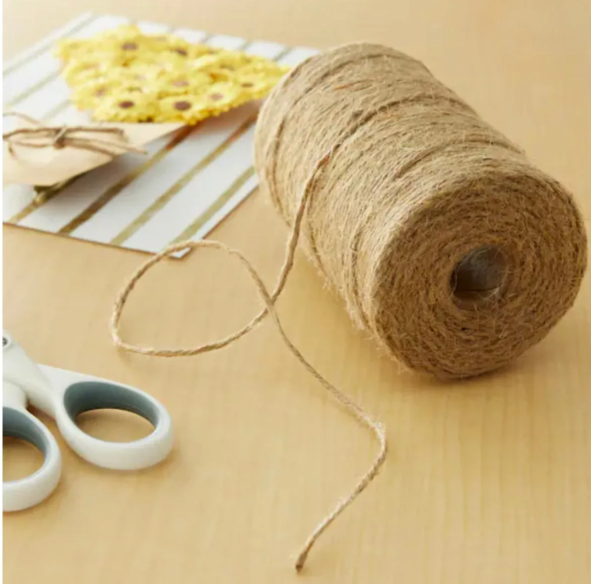 Jute Twine Hat Accessory
