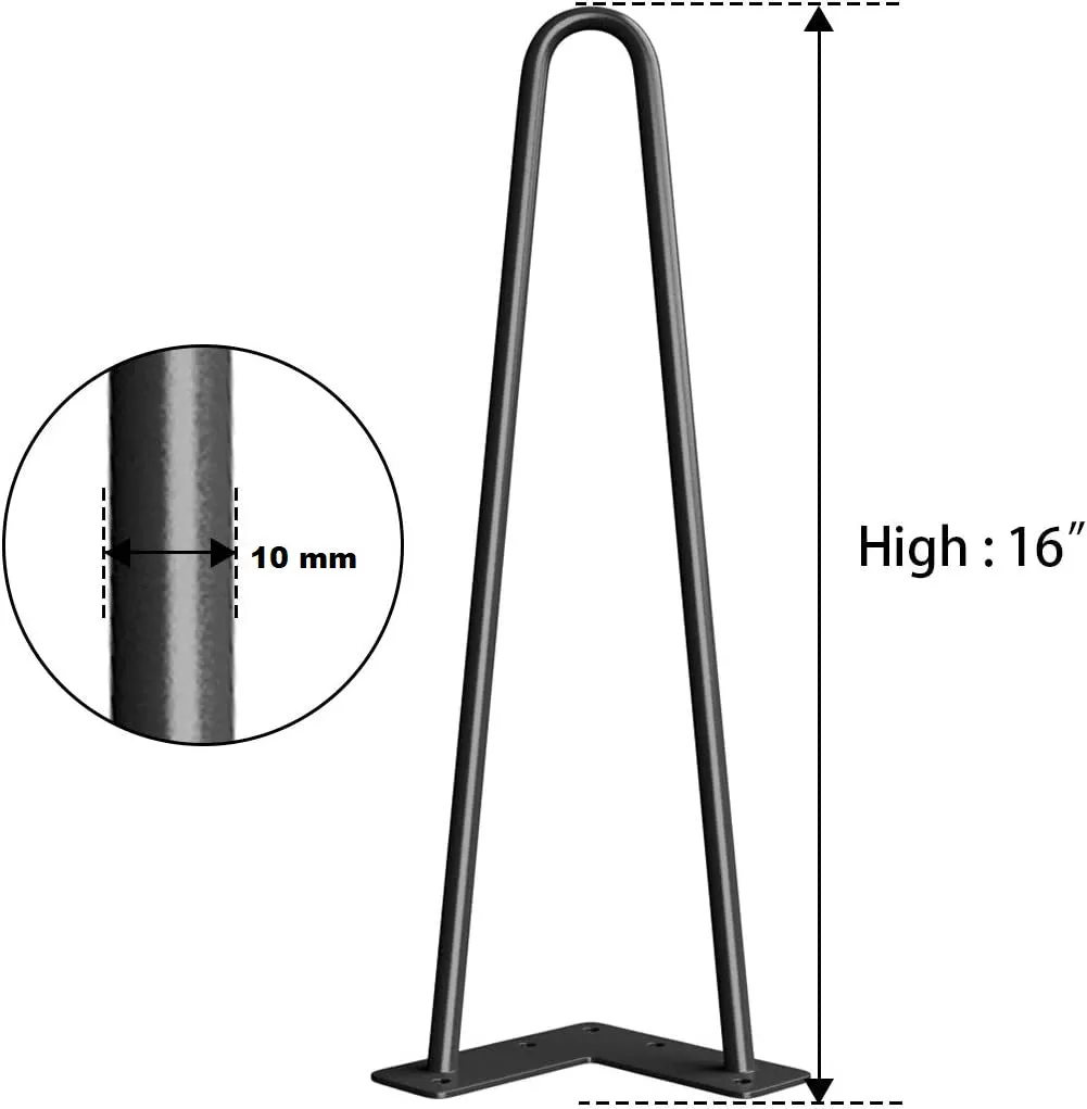 Kawachi Engineered Wood  Trianguler Centre Table Tea, Coffee Table for Living Room with Metal Hairpin Leg Caspio Dark KW101