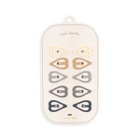 Konges Sløjd Set 10 Hairclips Heart | Blue