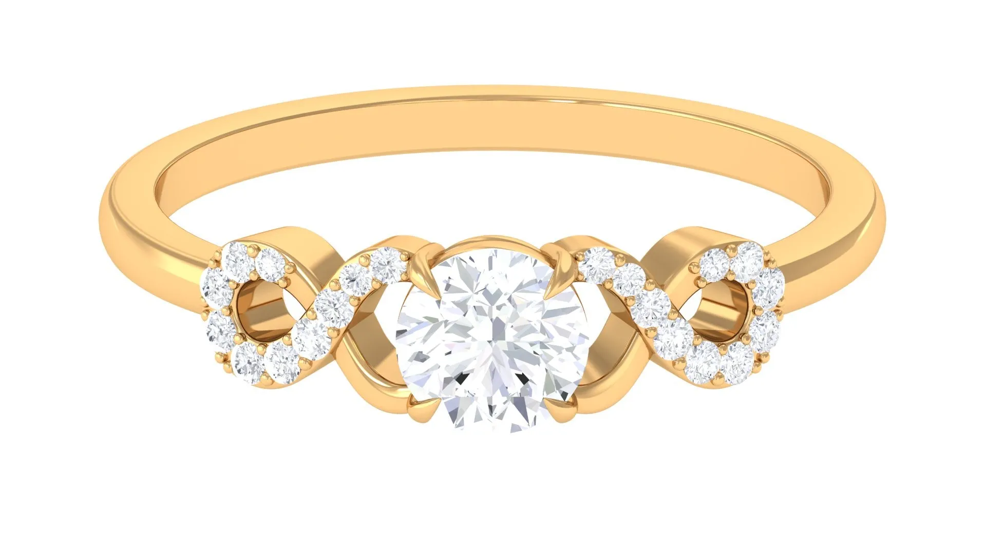 Lab Grown Diamond Criss Cross Promise Ring