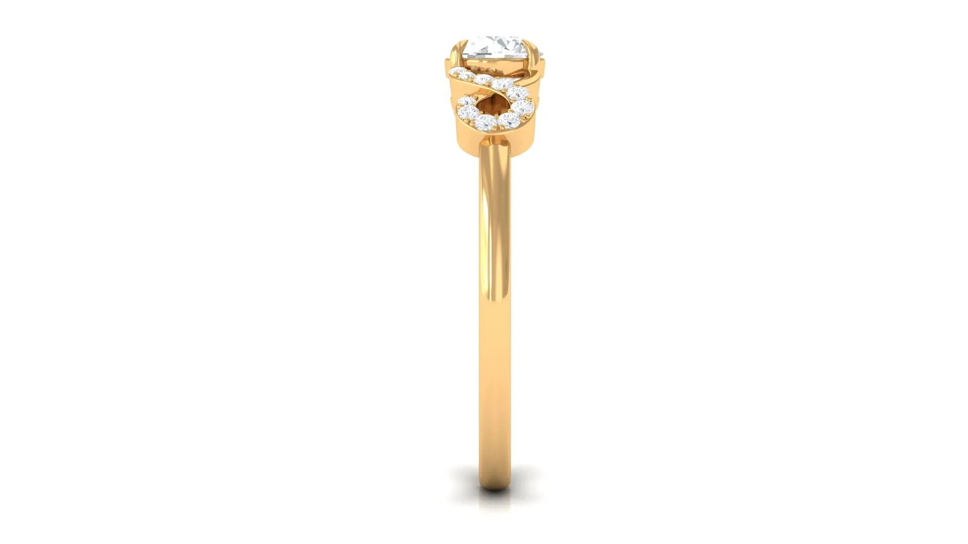 Lab Grown Diamond Criss Cross Promise Ring
