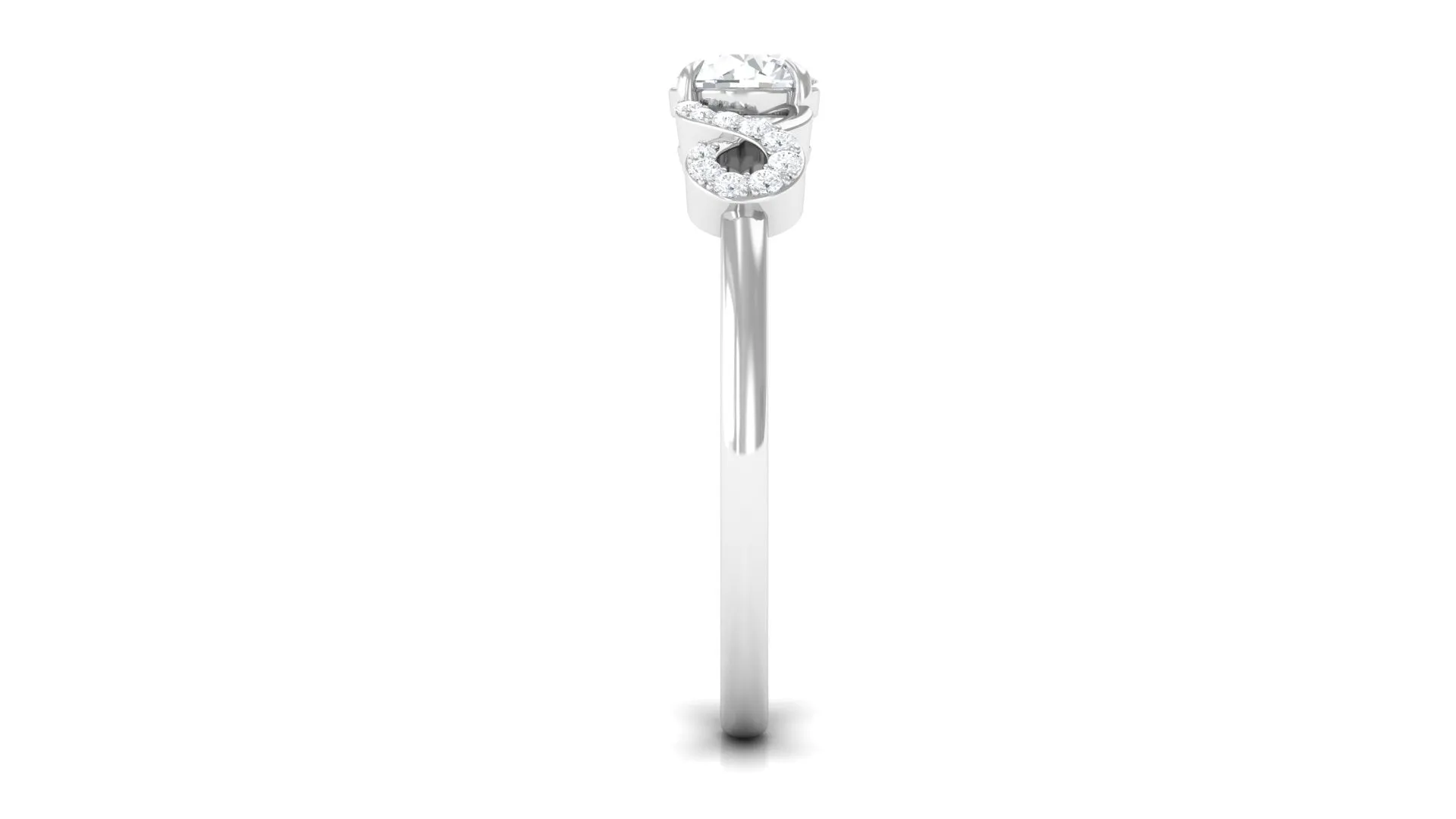 Lab Grown Diamond Criss Cross Promise Ring
