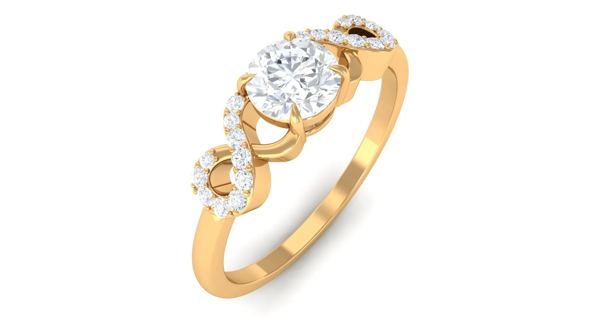 Lab Grown Diamond Criss Cross Promise Ring