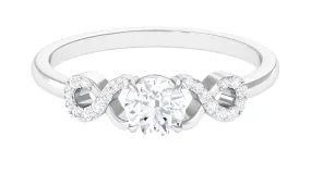 Lab Grown Diamond Criss Cross Promise Ring