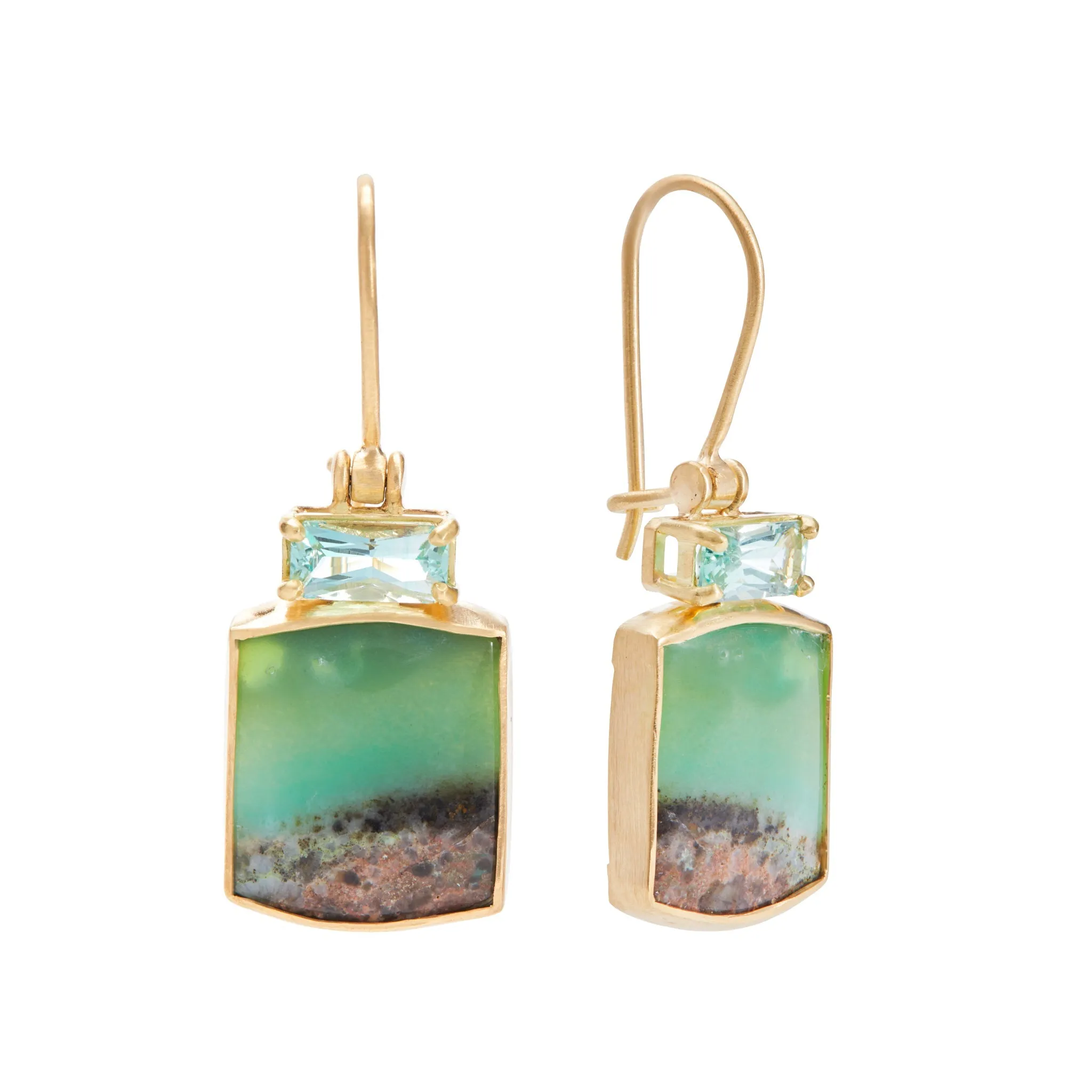 Landscape: Ocean, Seaweed Earrings