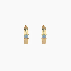 Laulani Opal Hoop Earrings