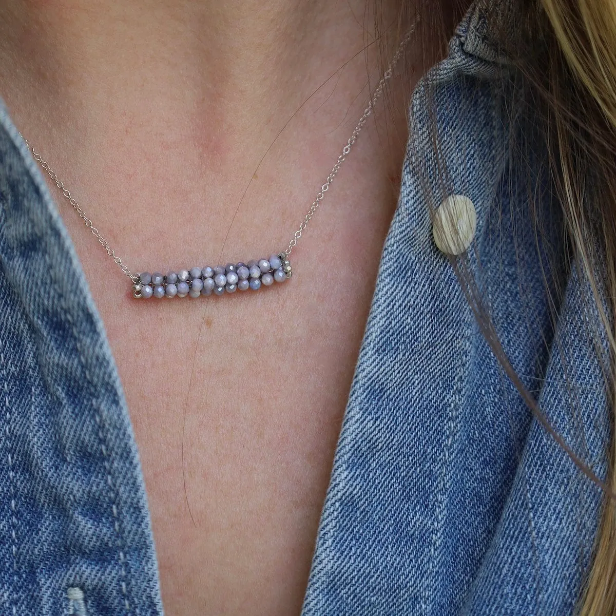Lavender Moonstone Necklace