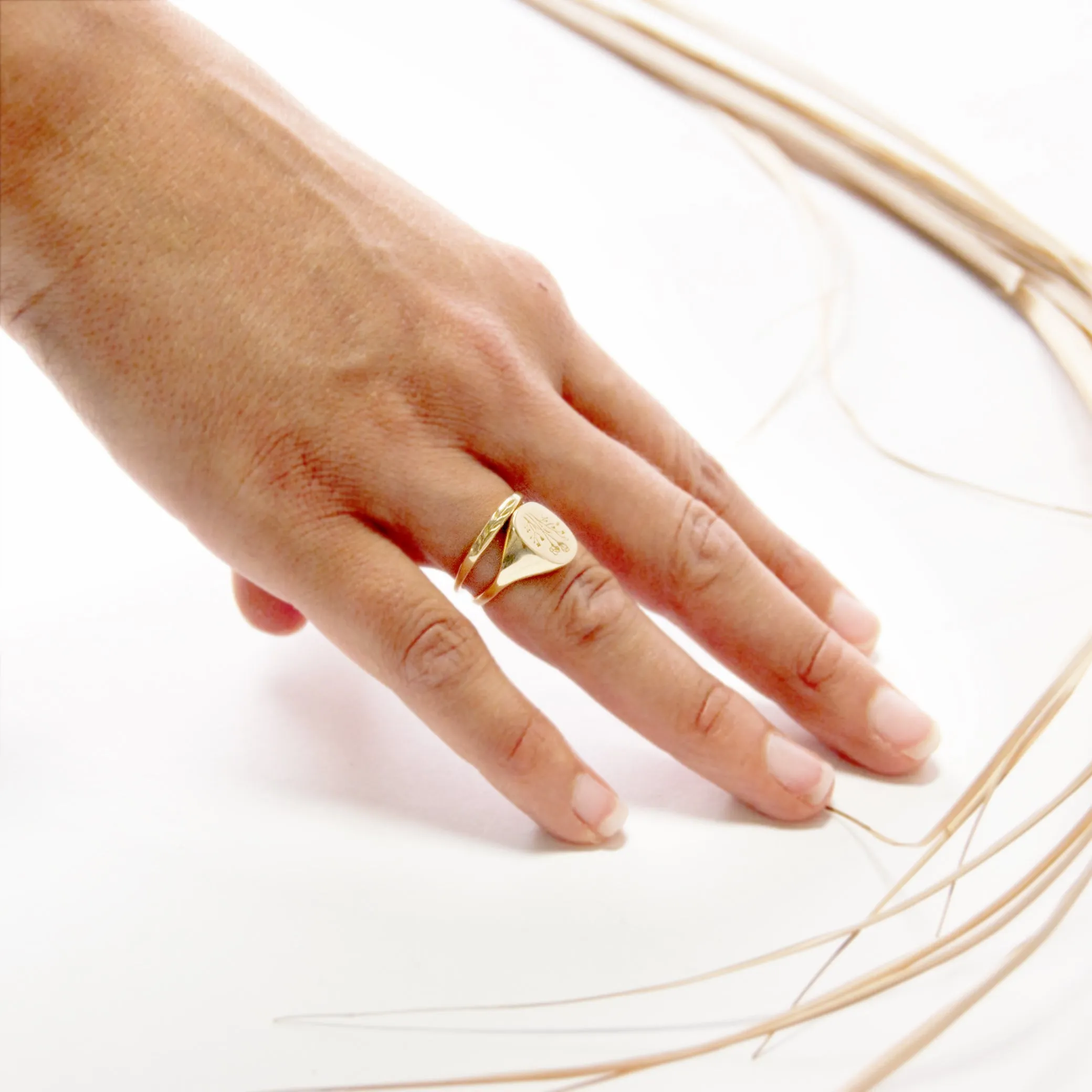 Lavender Signet Ring <br>by Claus