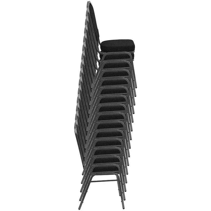 Light Brown Fabric Stacking Banquet Chair, Copper Frame