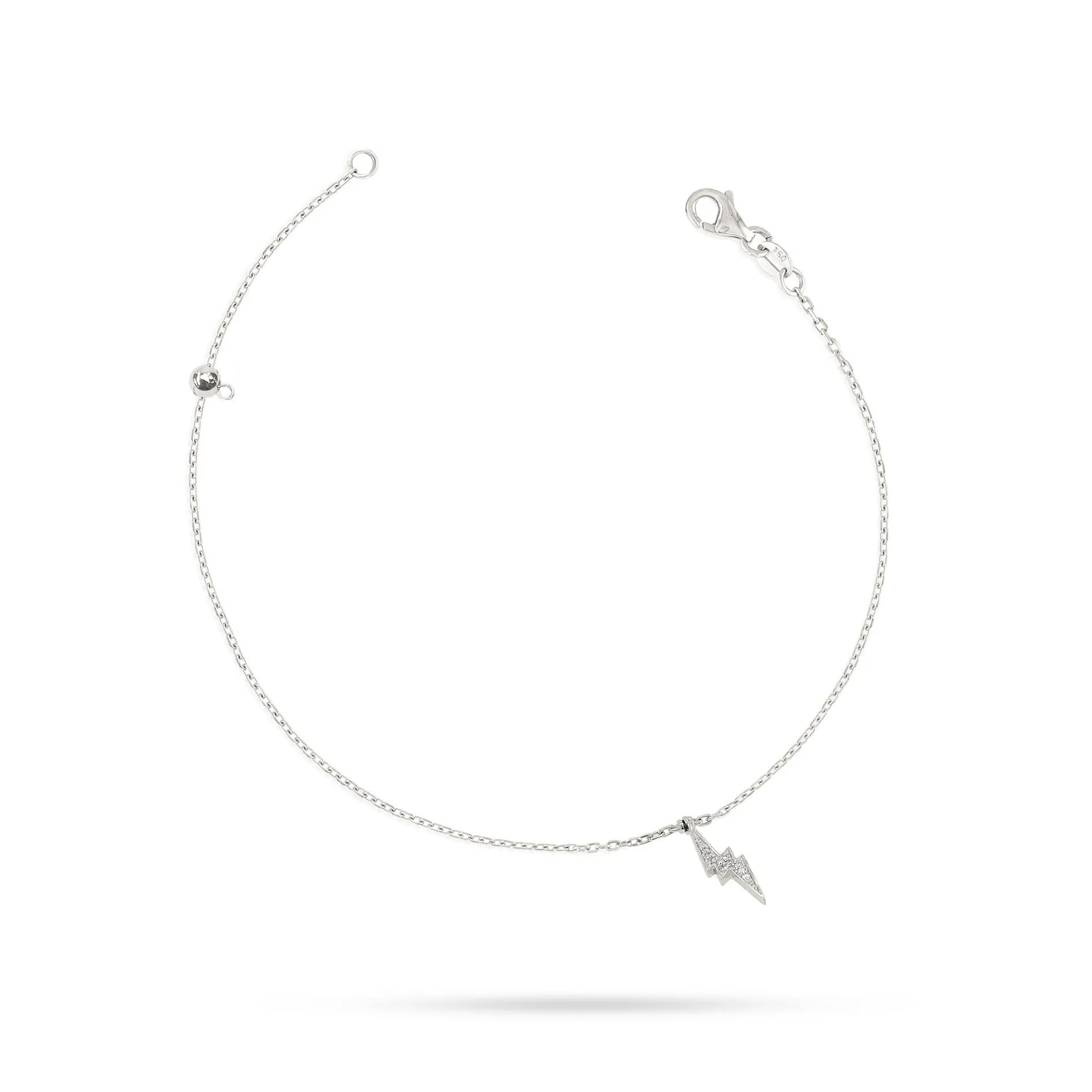 Lightning Round Diamond Anklet