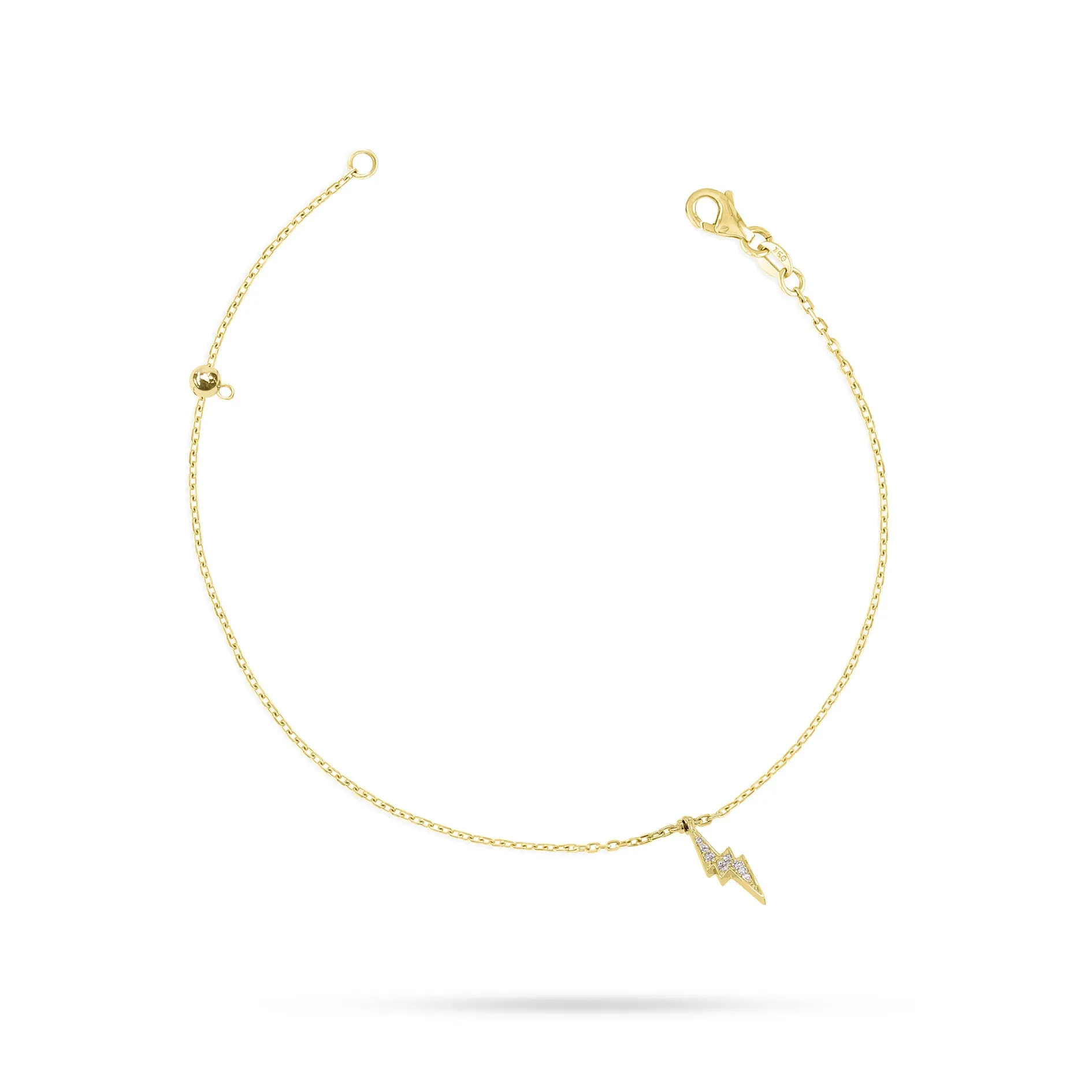 Lightning Round Diamond Anklet