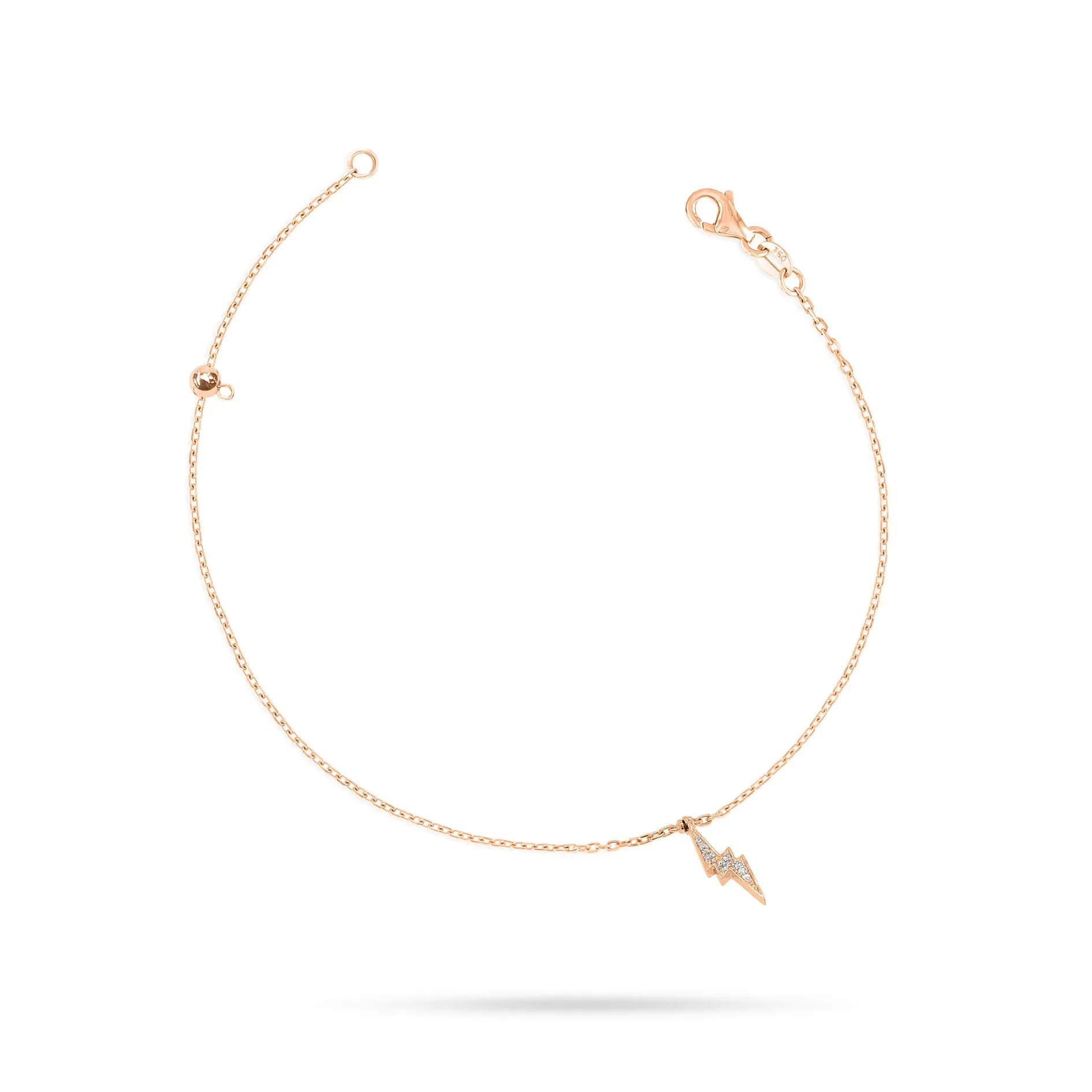 Lightning Round Diamond Anklet