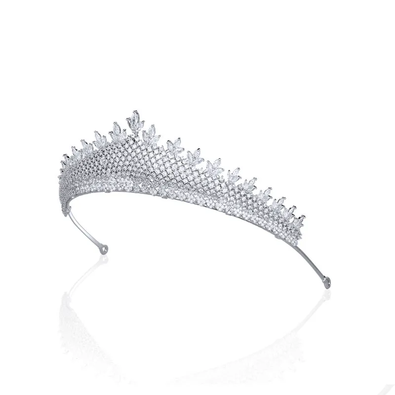 Lily Design Princess Tiara for Wedding ,Crystal Bridal Headpiece for Women CH10259