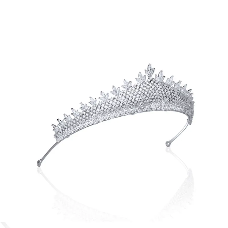 Lily Design Princess Tiara for Wedding ,Crystal Bridal Headpiece for Women CH10259