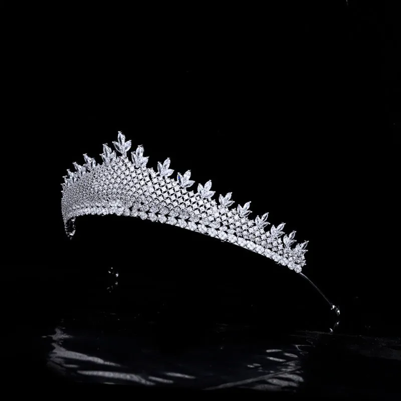 Lily Design Princess Tiara for Wedding ,Crystal Bridal Headpiece for Women CH10259