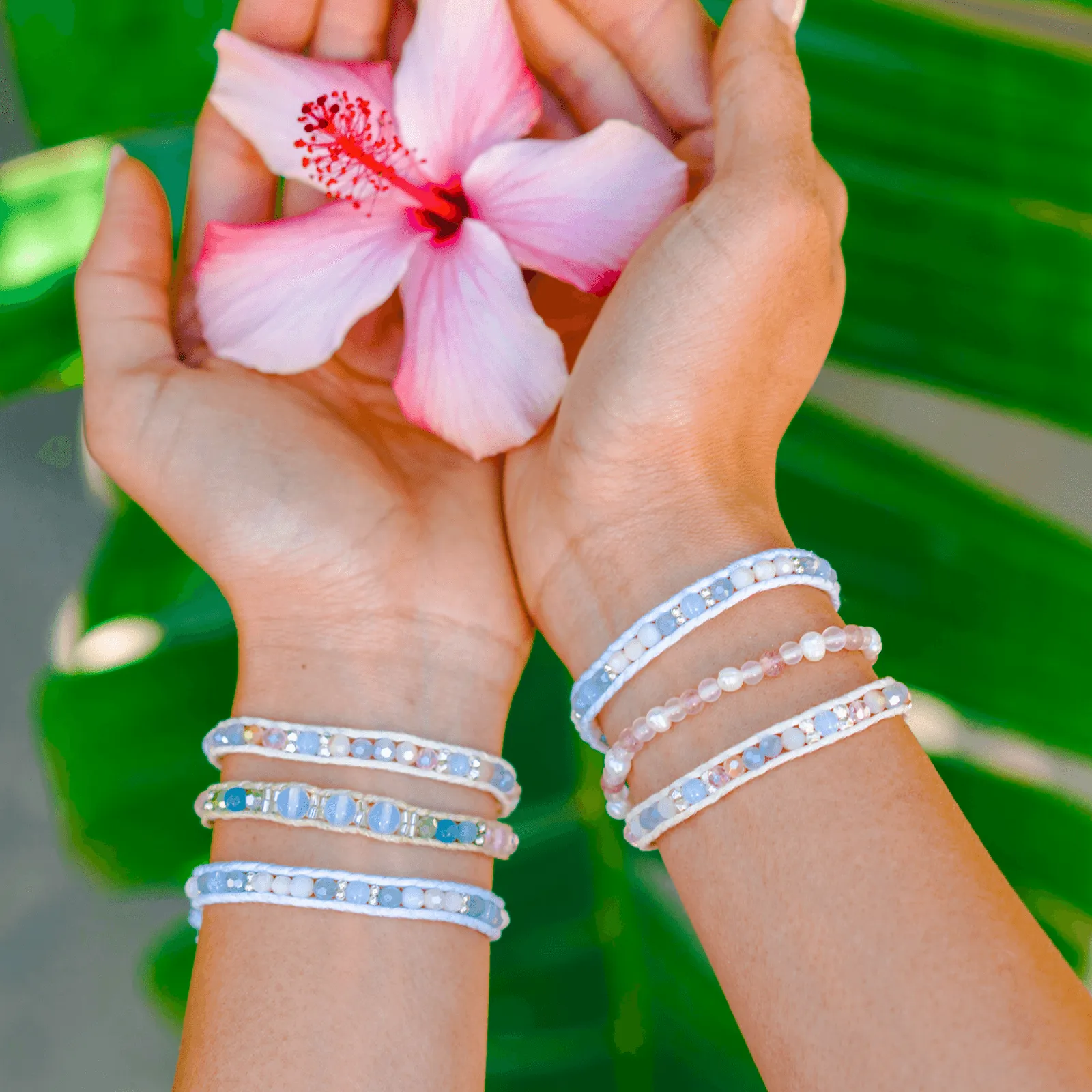 Lotus and Luna Handcrafted Bracelet - Celestial Bodies