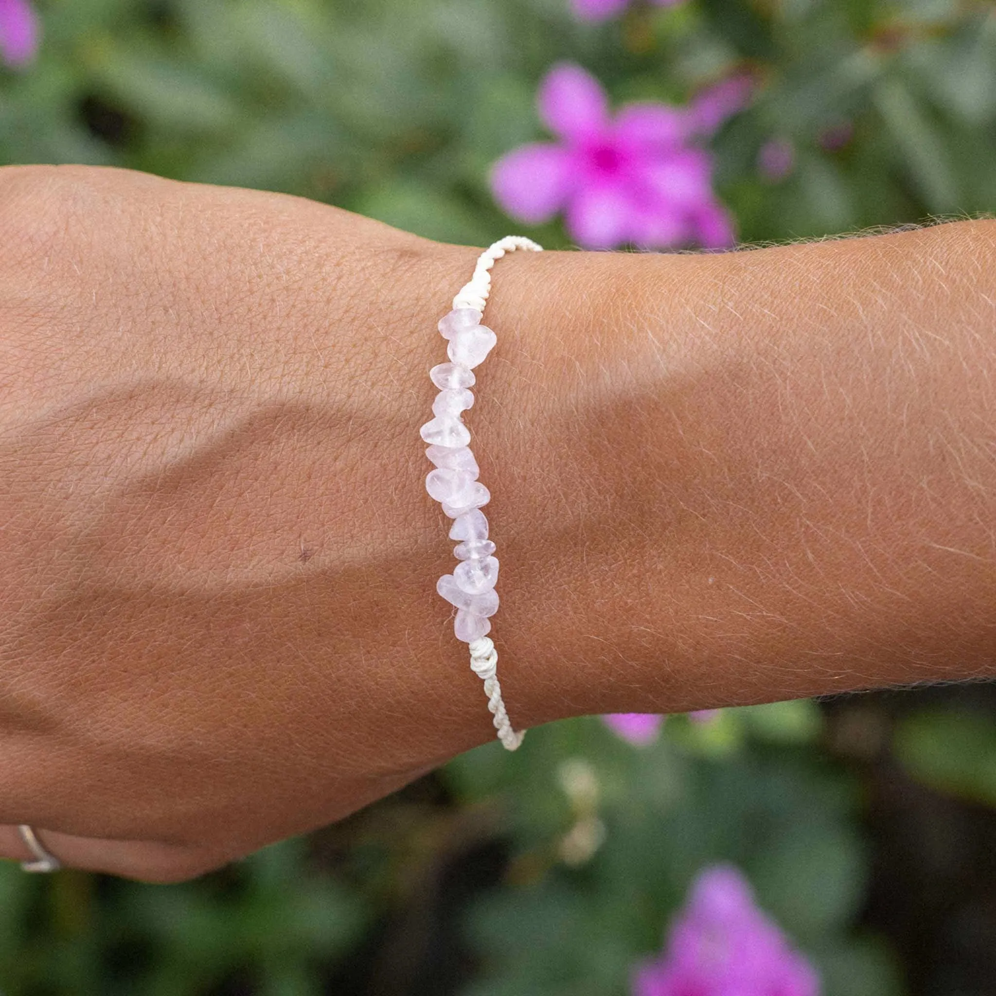 Love is Here Natural Stone Bracelet