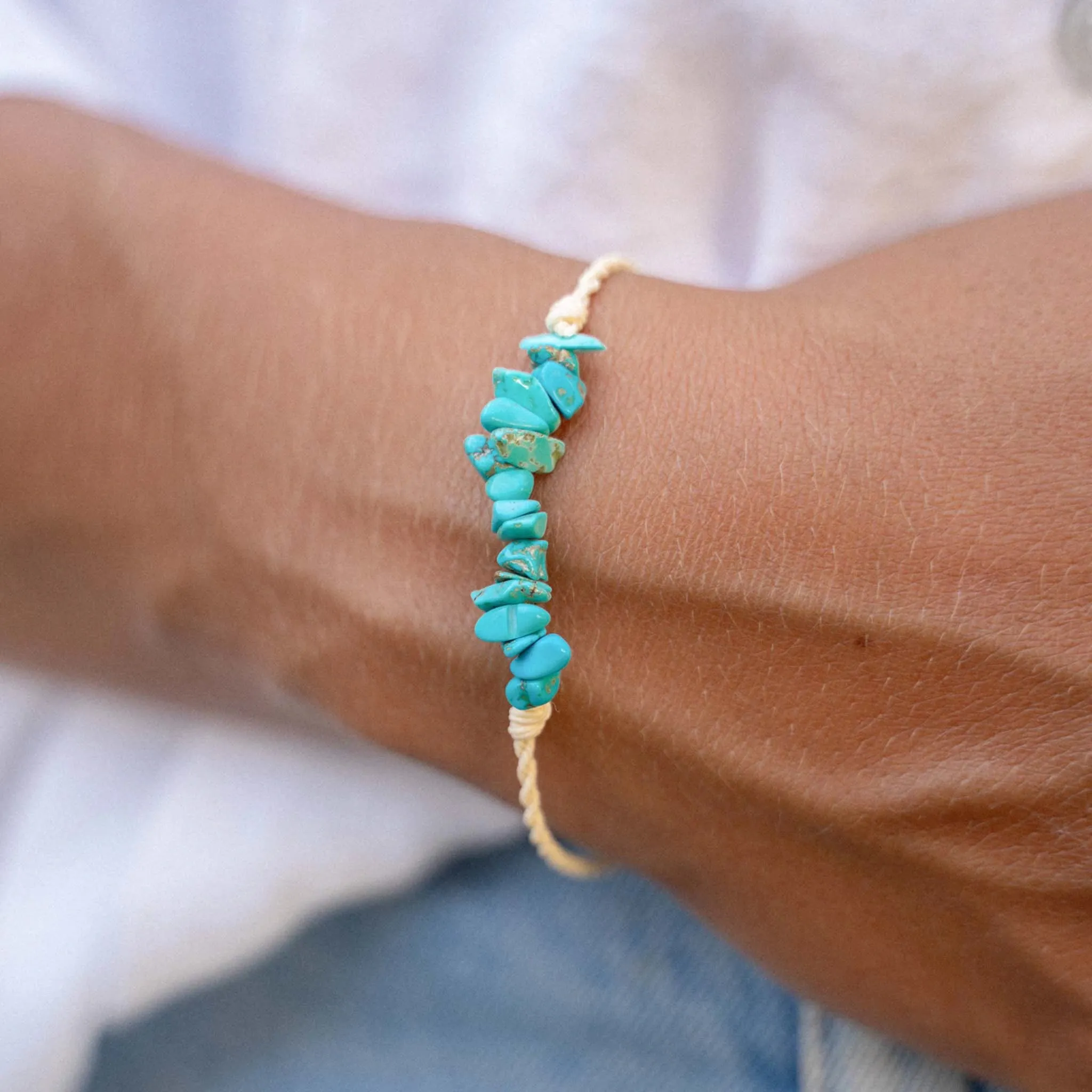 Love is Here Natural Stone Bracelet