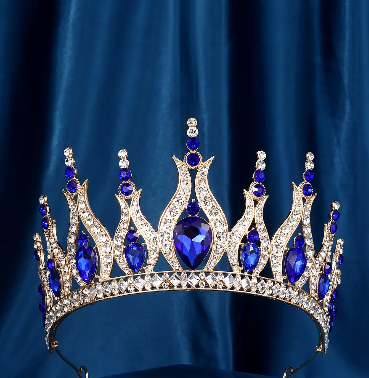 Luxury Crystal Crown Tiara Pageant Hair Accessories