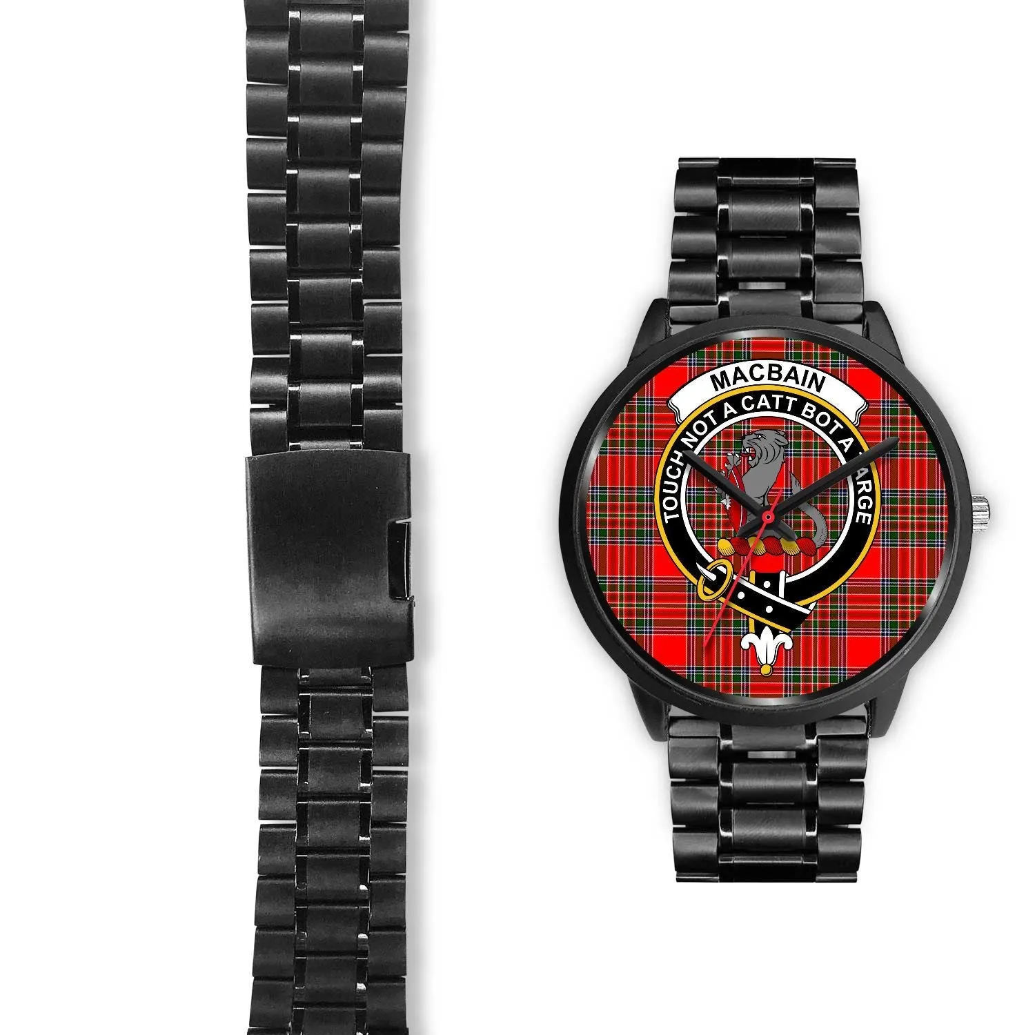Macbain Clan Badge Tartan Black Watch