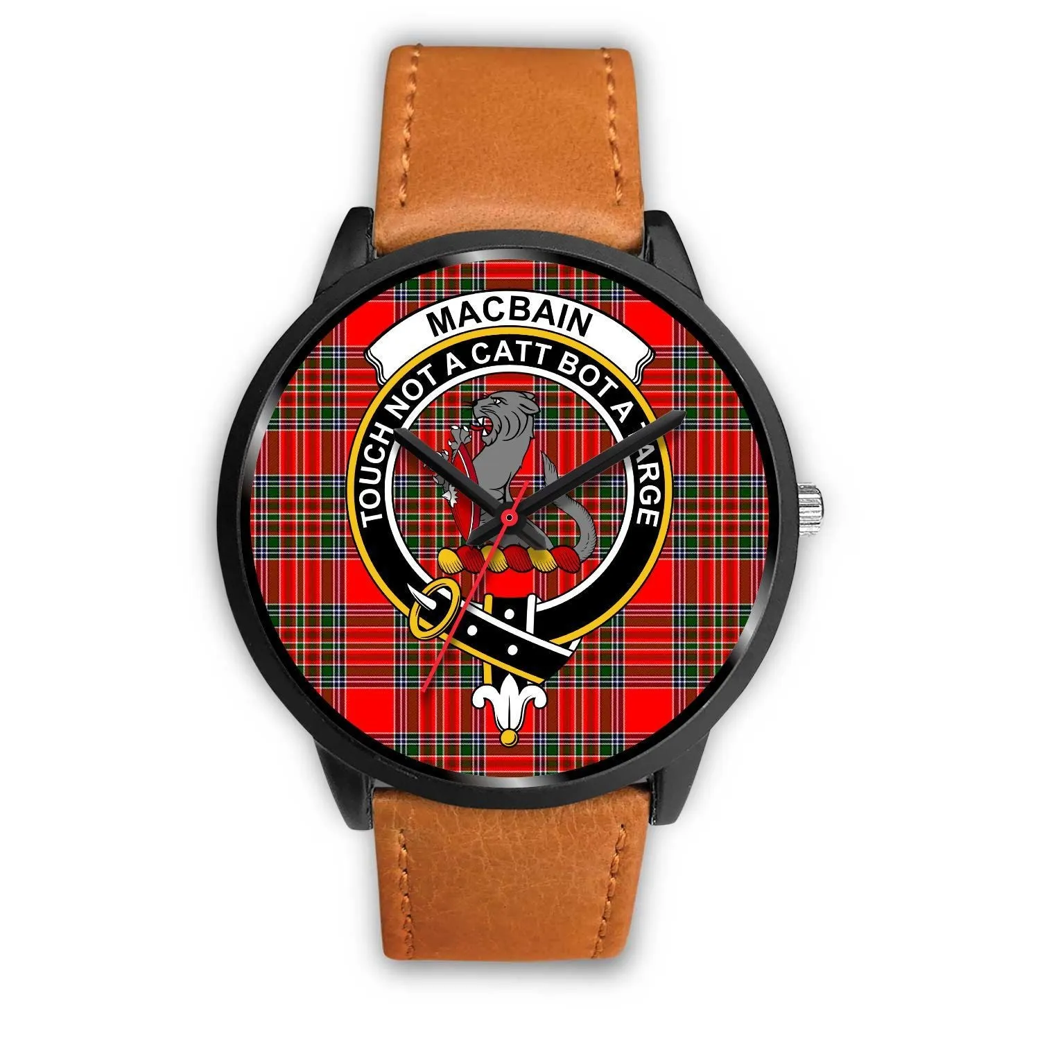 Macbain Clan Badge Tartan Black Watch