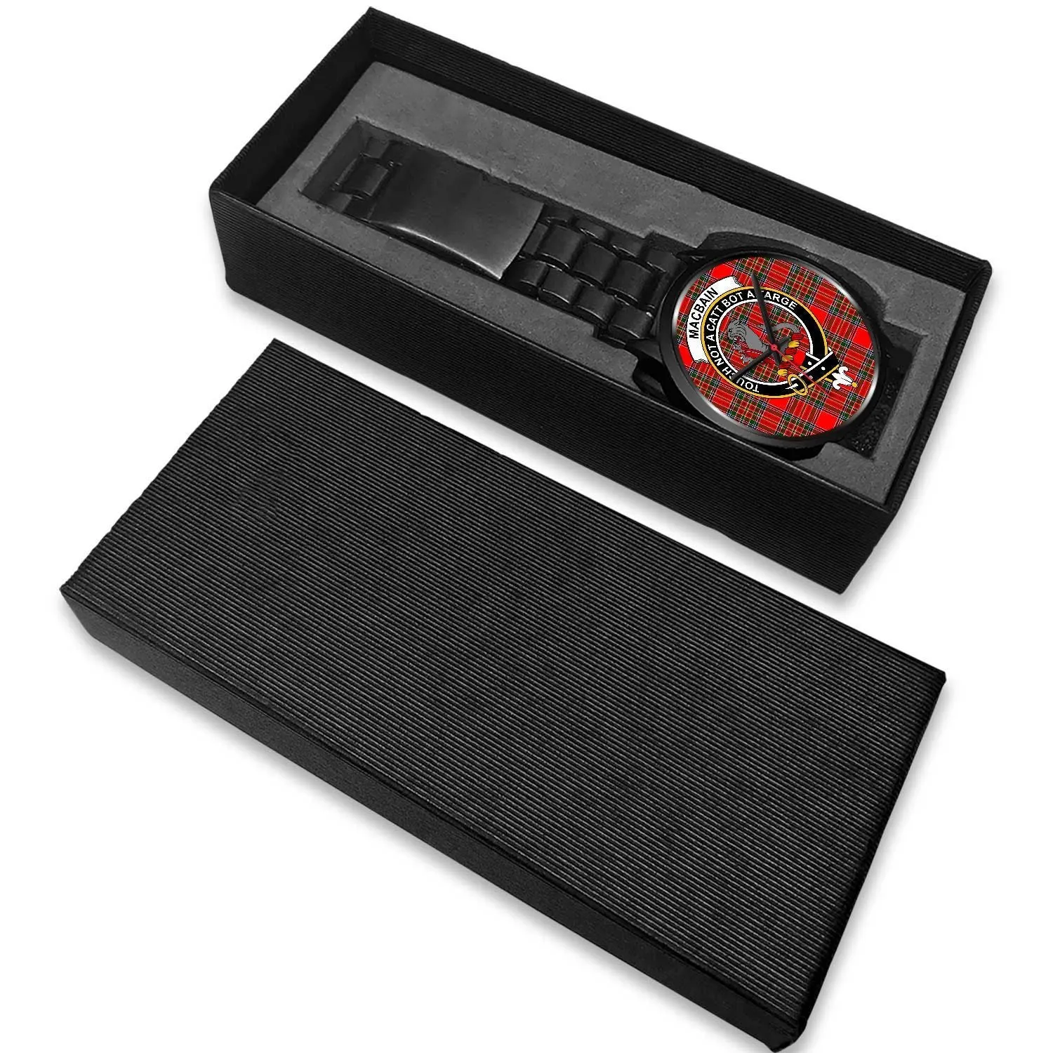 Macbain Clan Badge Tartan Black Watch