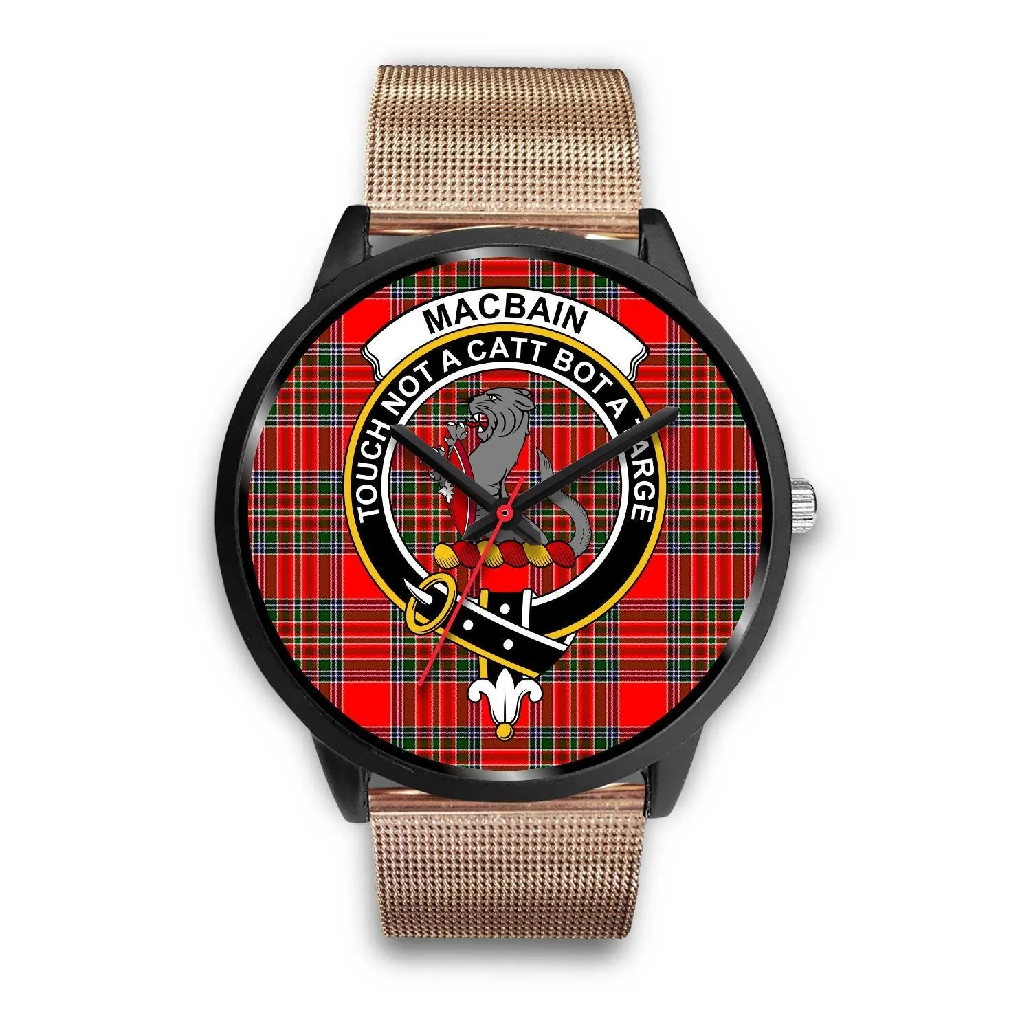 Macbain Clan Badge Tartan Black Watch