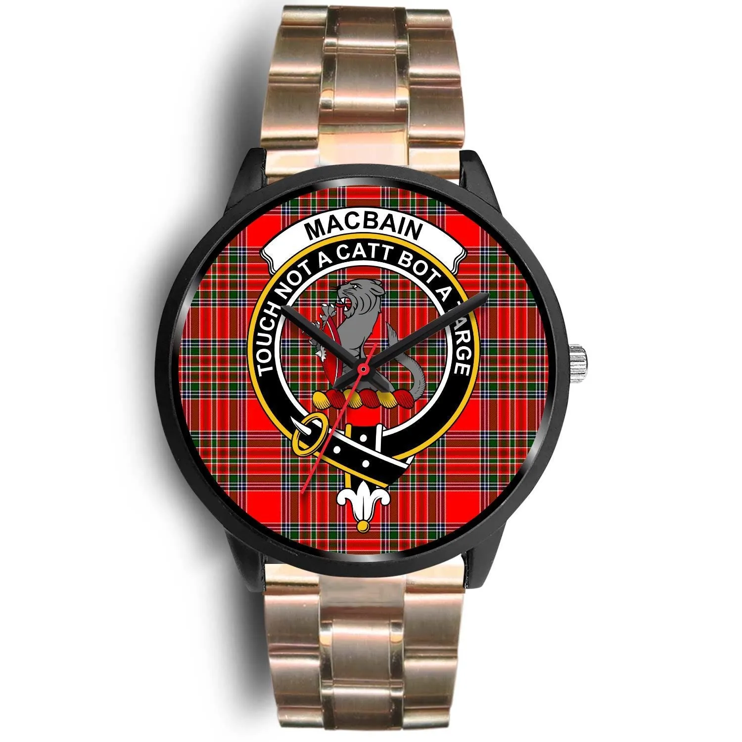 Macbain Clan Badge Tartan Black Watch