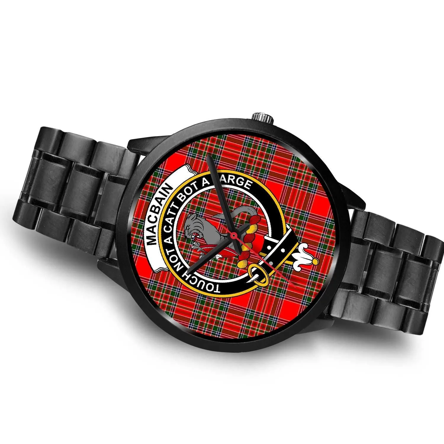 Macbain Clan Badge Tartan Black Watch