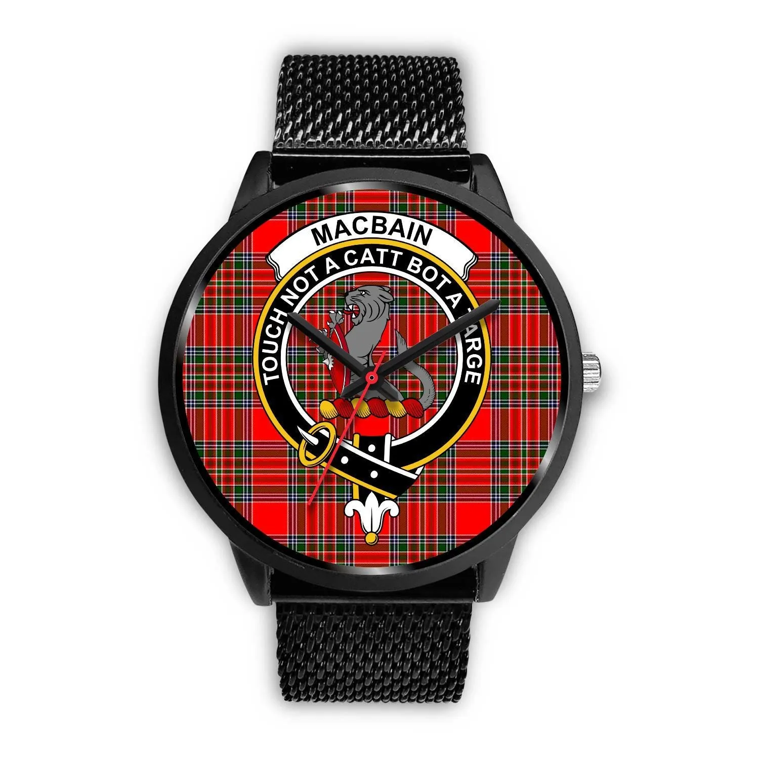 Macbain Clan Badge Tartan Black Watch