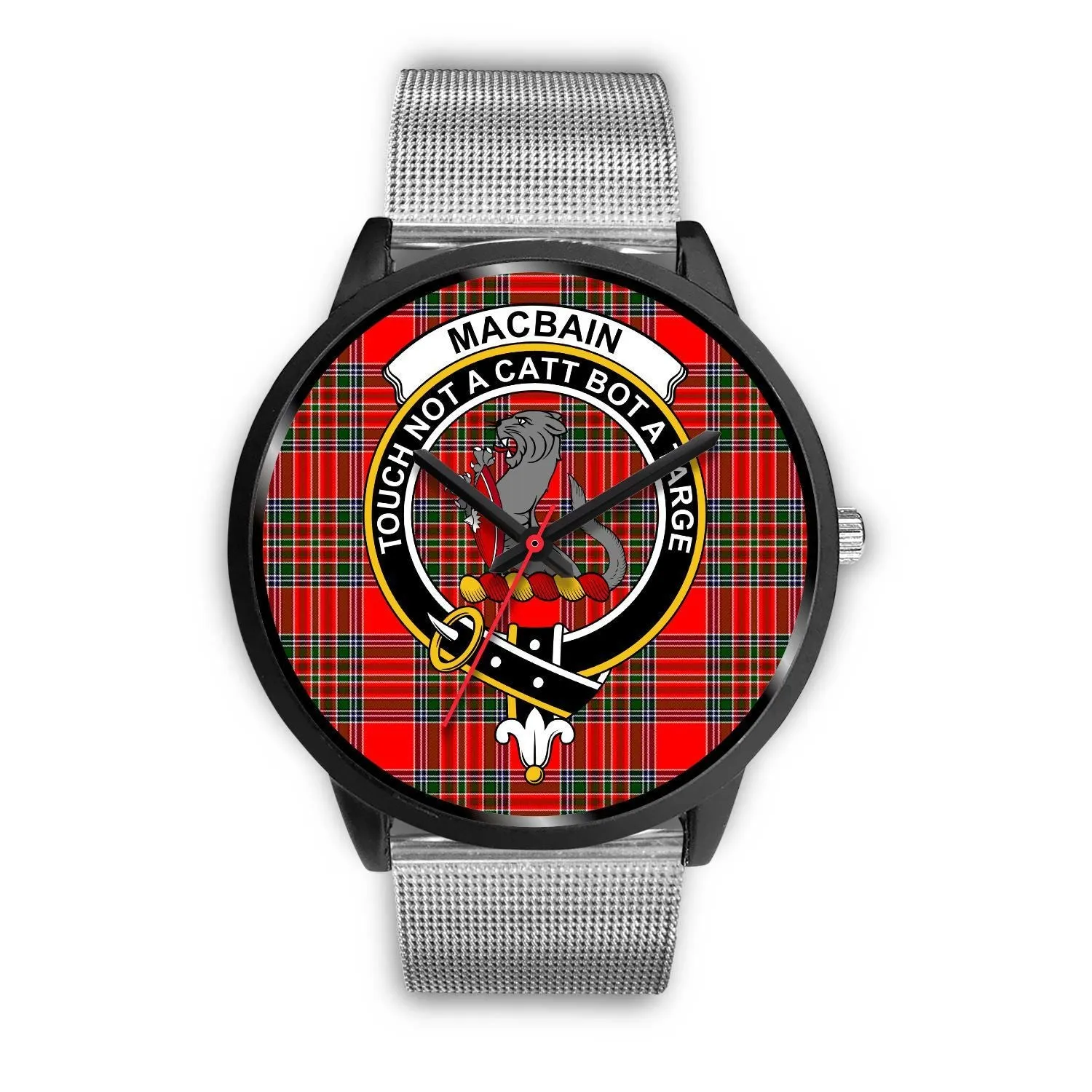 Macbain Clan Badge Tartan Black Watch