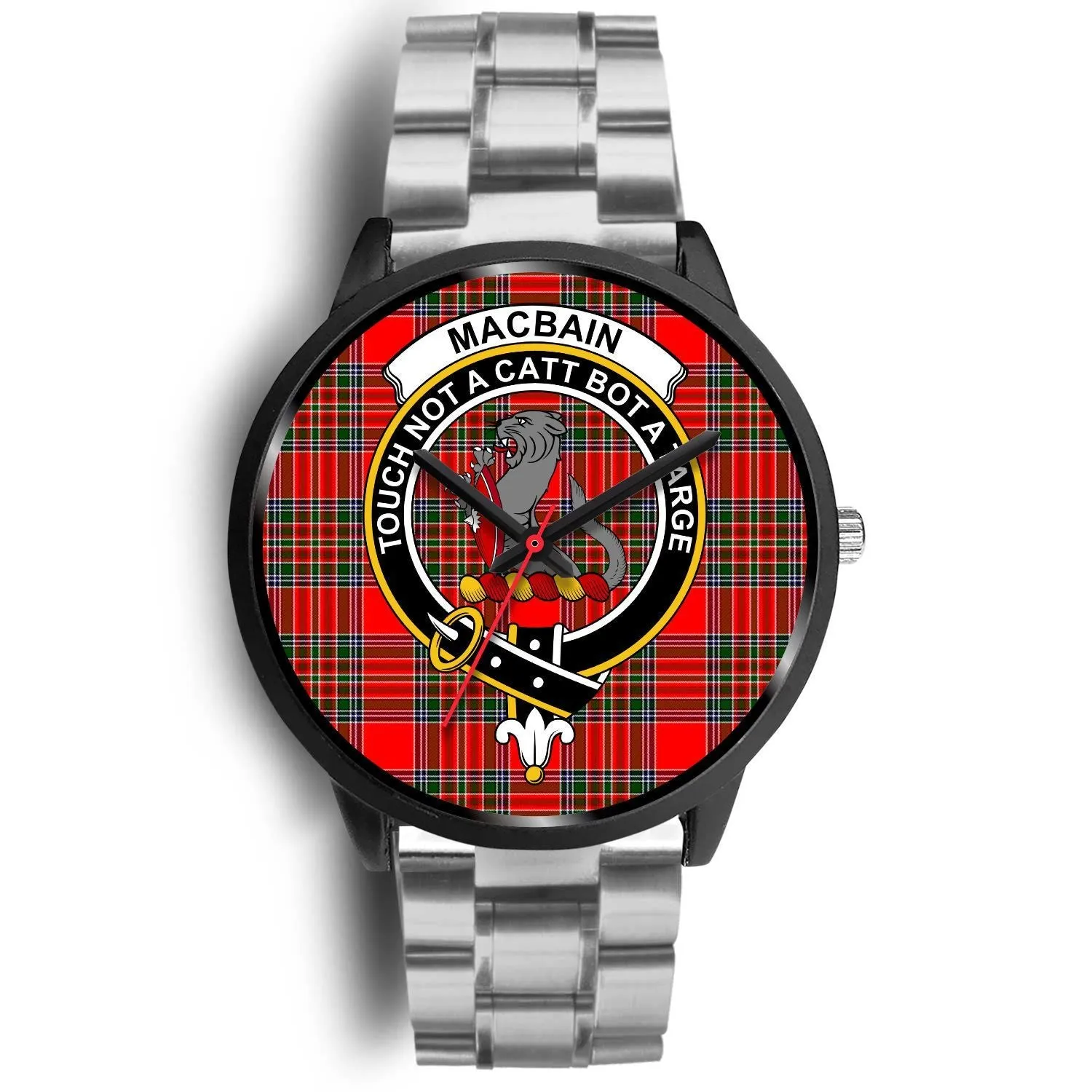 Macbain Clan Badge Tartan Black Watch