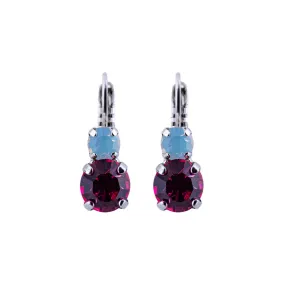 Medium Double Stone Leverback Earrings in "Banana Split" *Preorder*