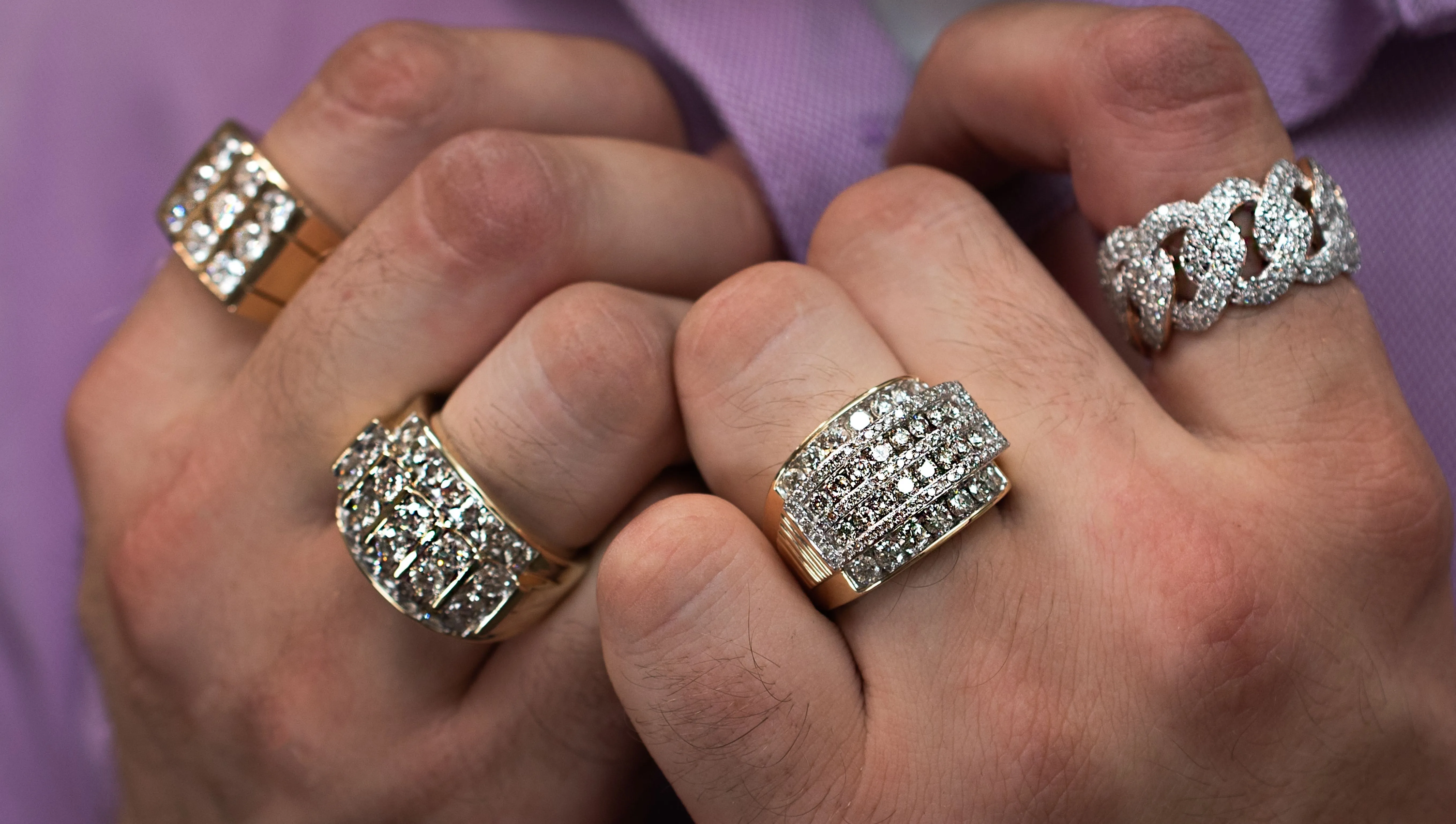 Men's 3 ctw diamond fashion ring
