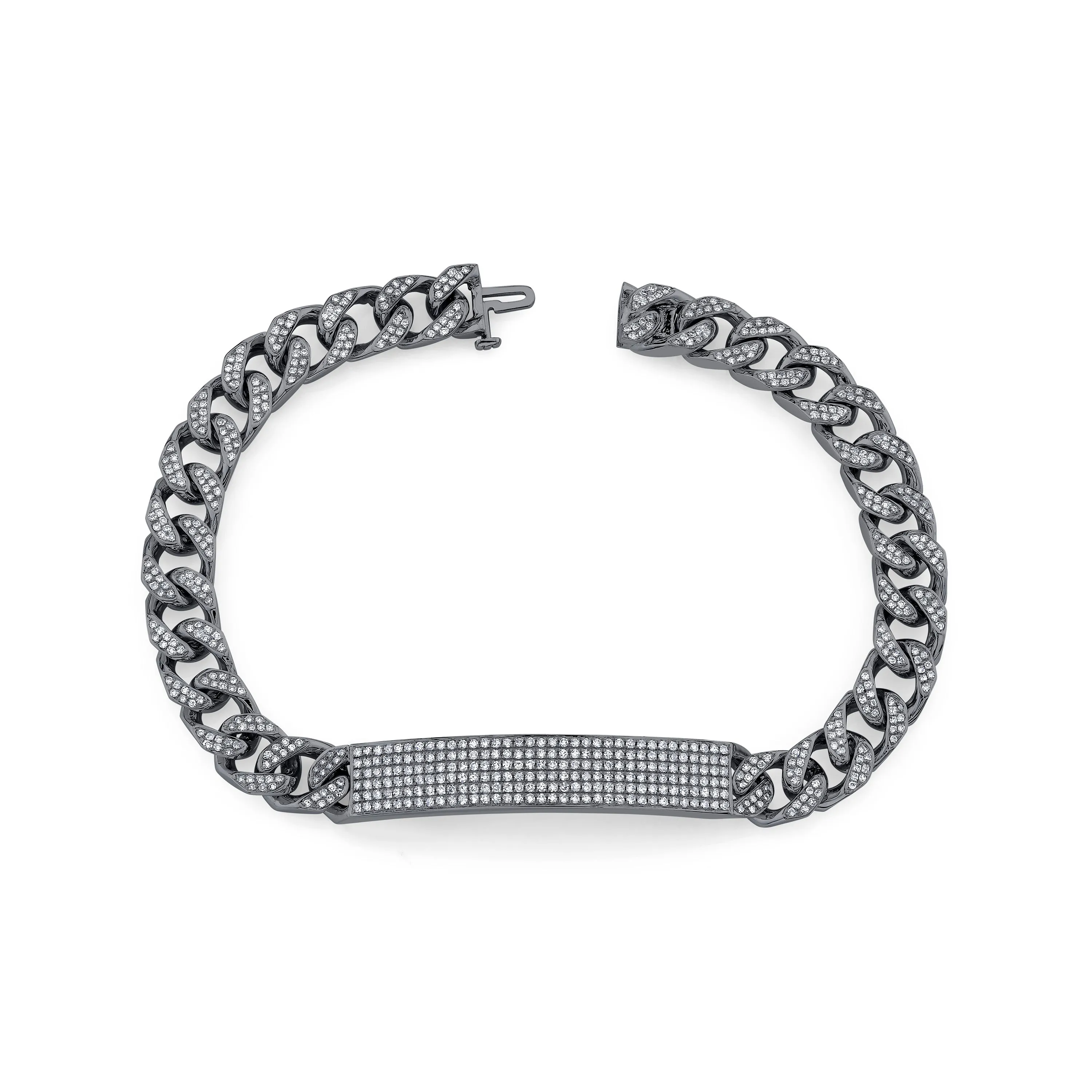 MEN'S DIAMOND PAVE ID BRACELET