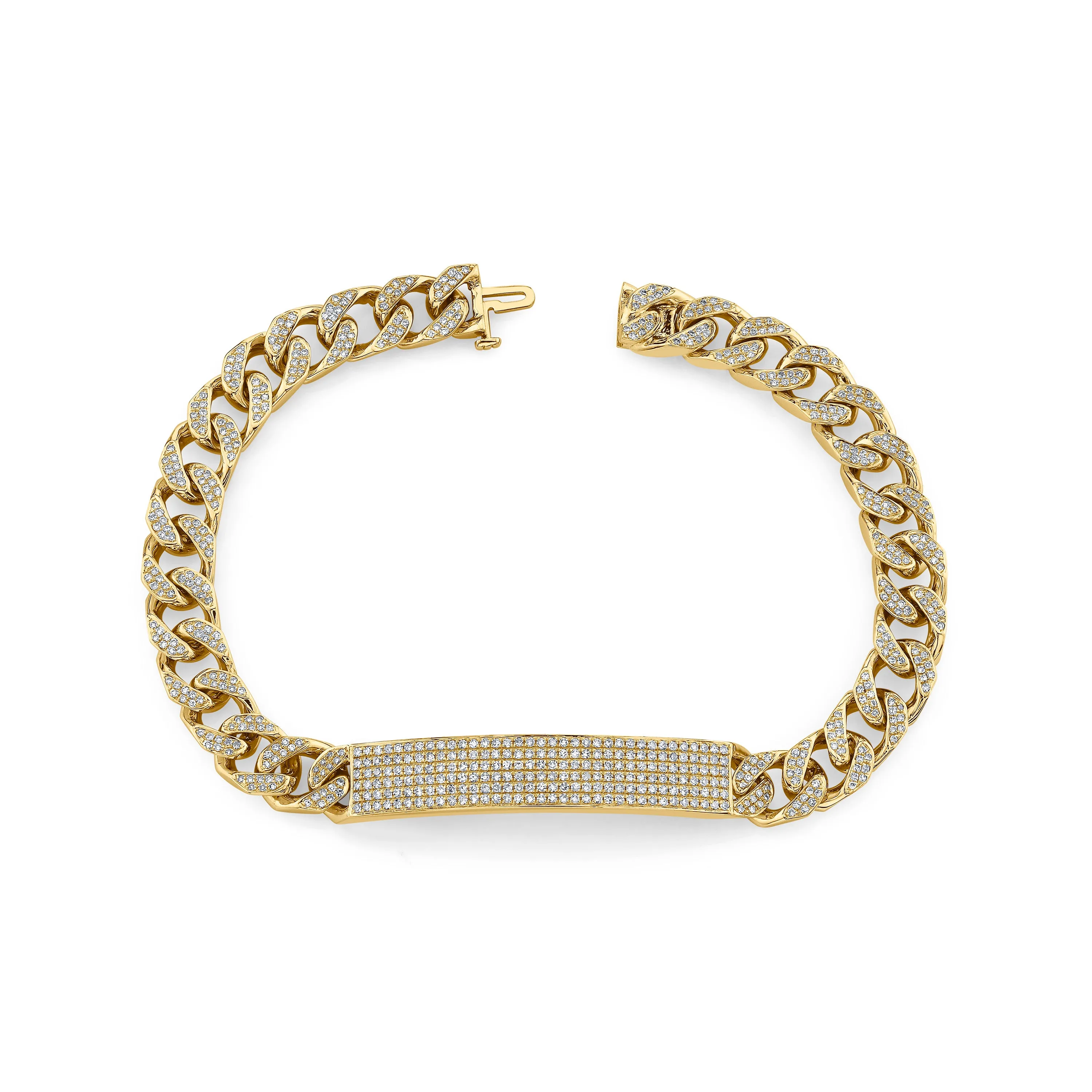 MEN'S DIAMOND PAVE ID BRACELET