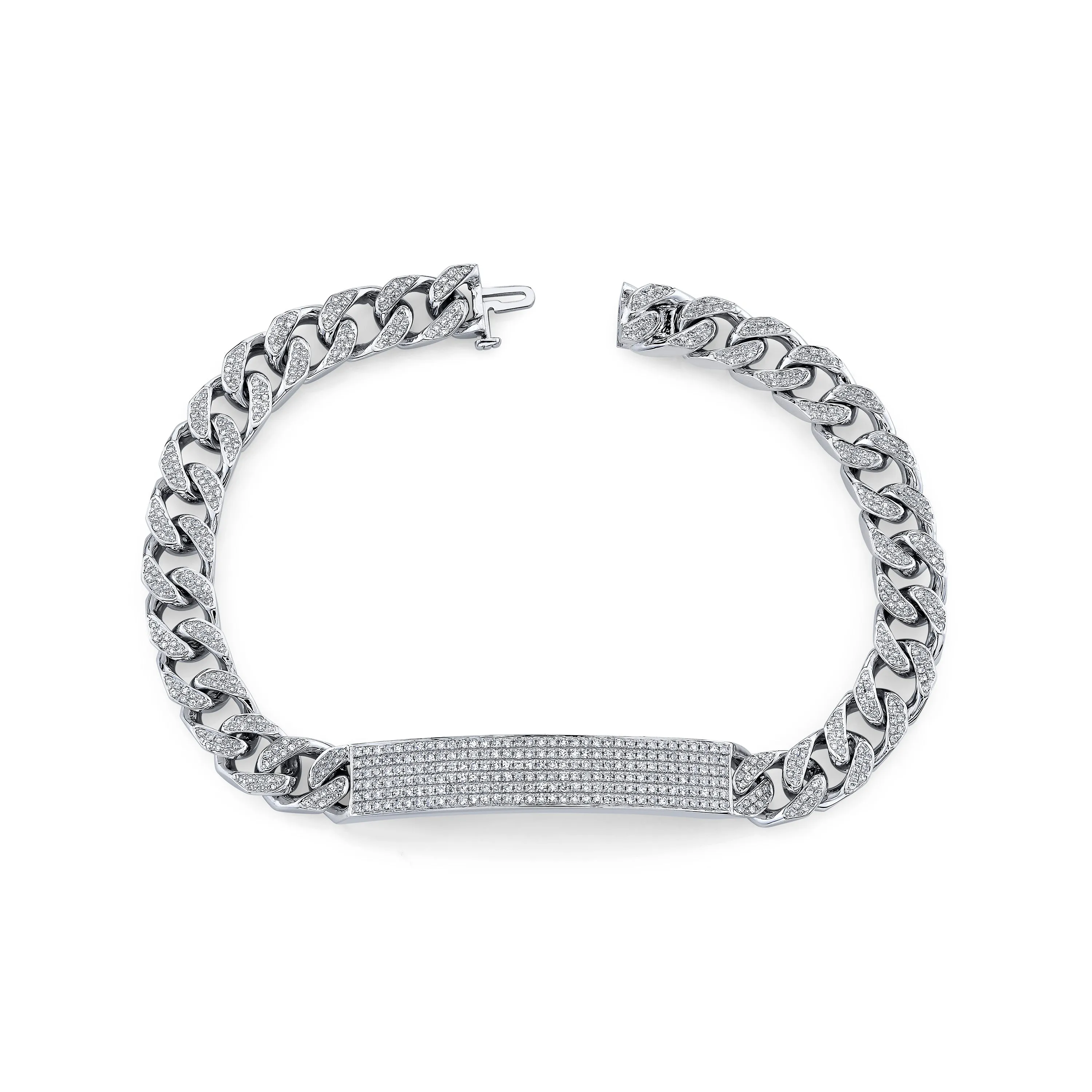 MEN'S DIAMOND PAVE ID BRACELET