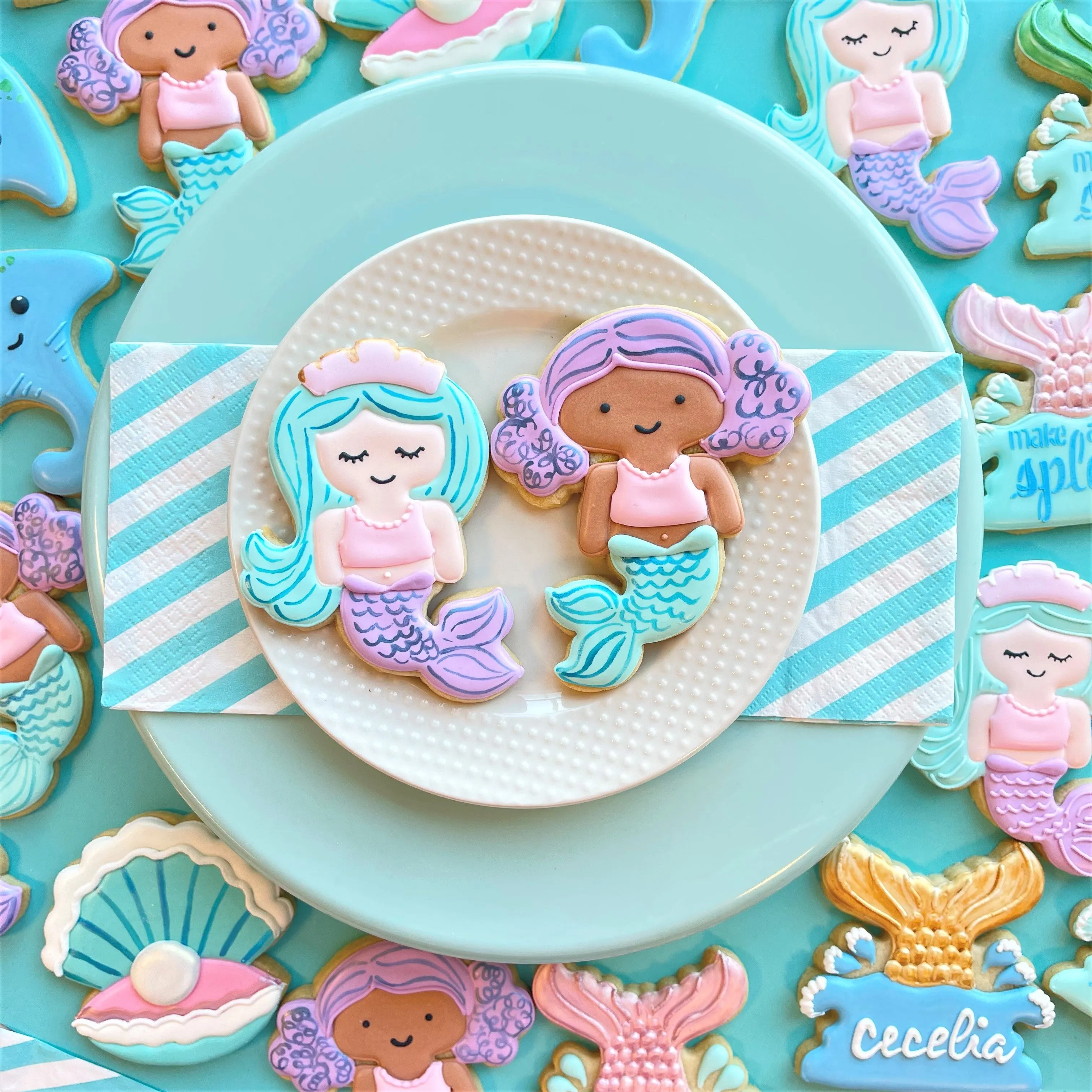 Mermaid with Tiara Flour Box Club Cookie Cutter
